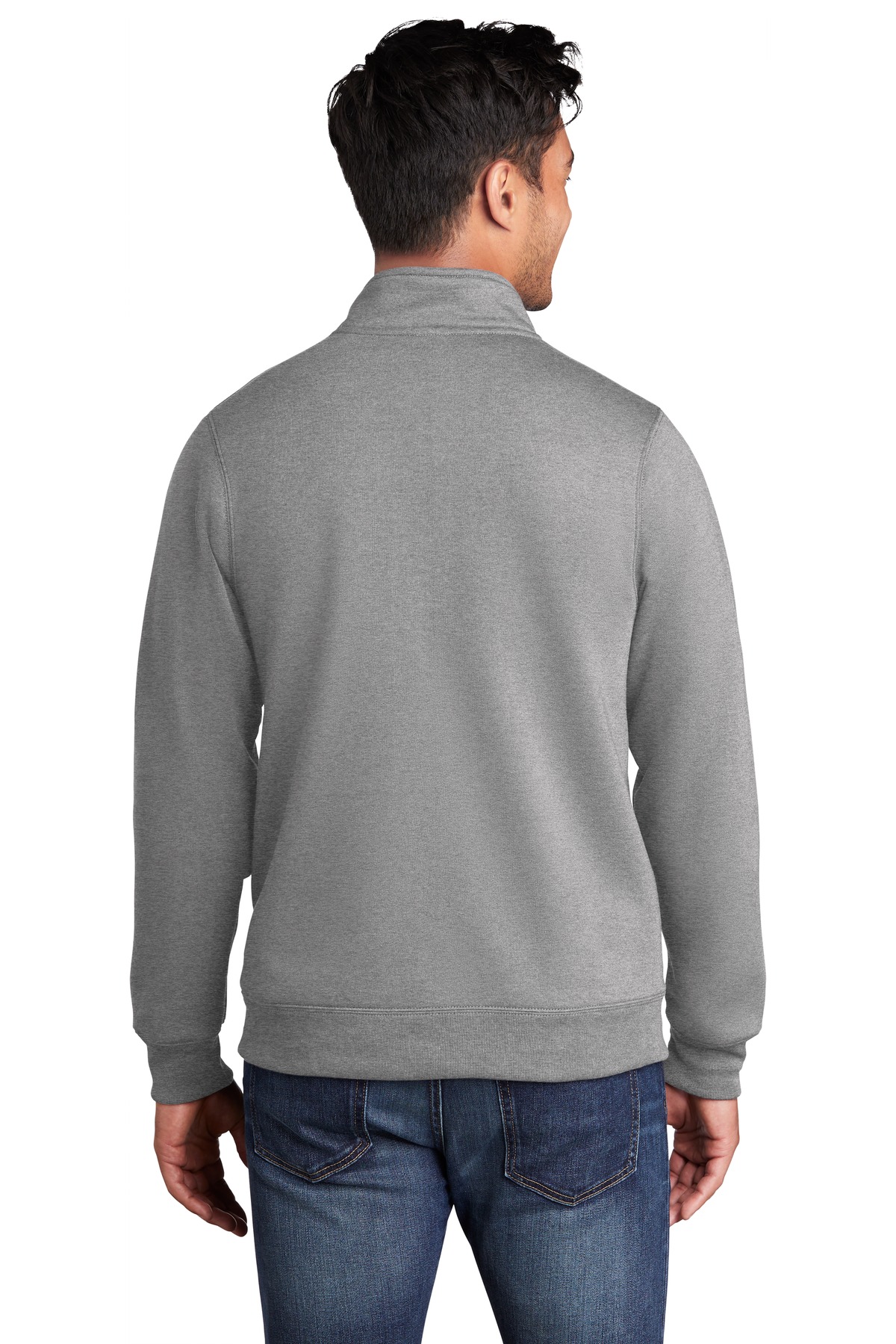 PC78FZ Port & Company Core Fleece Cadet Full-Zip Sweatshirt - Back Image