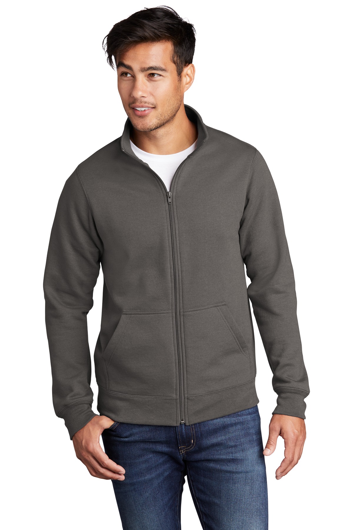 PC78FZ Port & Company Core Fleece Cadet Full-Zip Sweatshirt