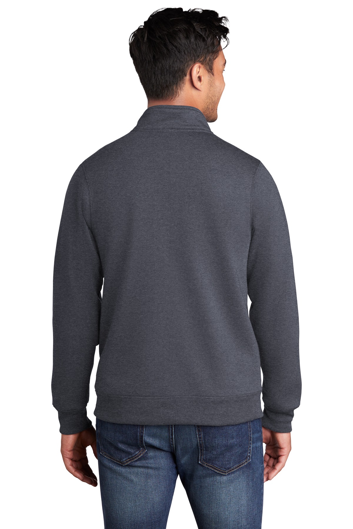 PC78FZ Port & Company Core Fleece Cadet Full-Zip Sweatshirt PC78FZ Port & Company Core Fleece Cadet Full-Zip Sweatshirt - Back Image