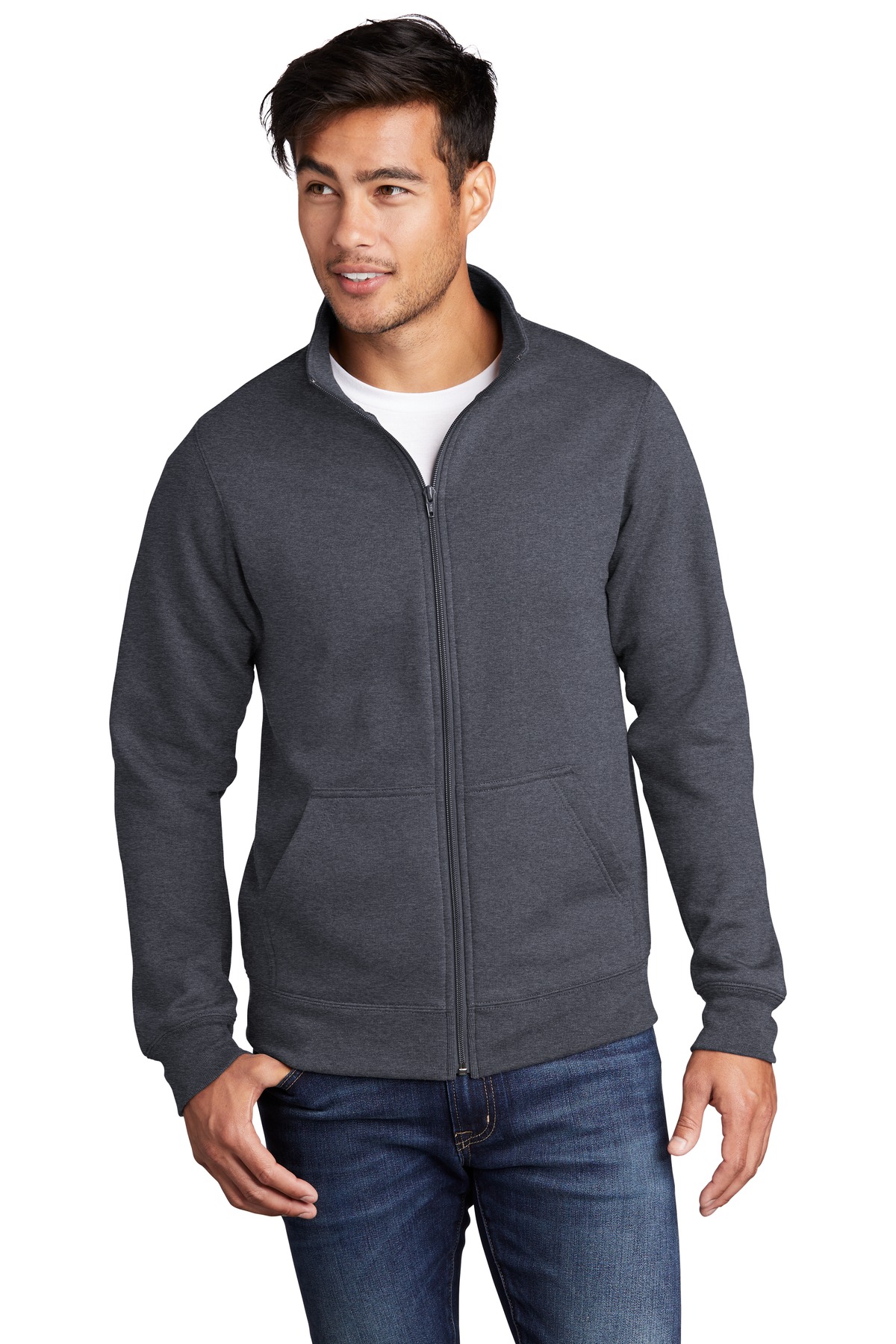 PC78FZ Port & Company Core Fleece Cadet Full-Zip Sweatshirt PC78FZ Port & Company Core Fleece Cadet Full-Zip Sweatshirt