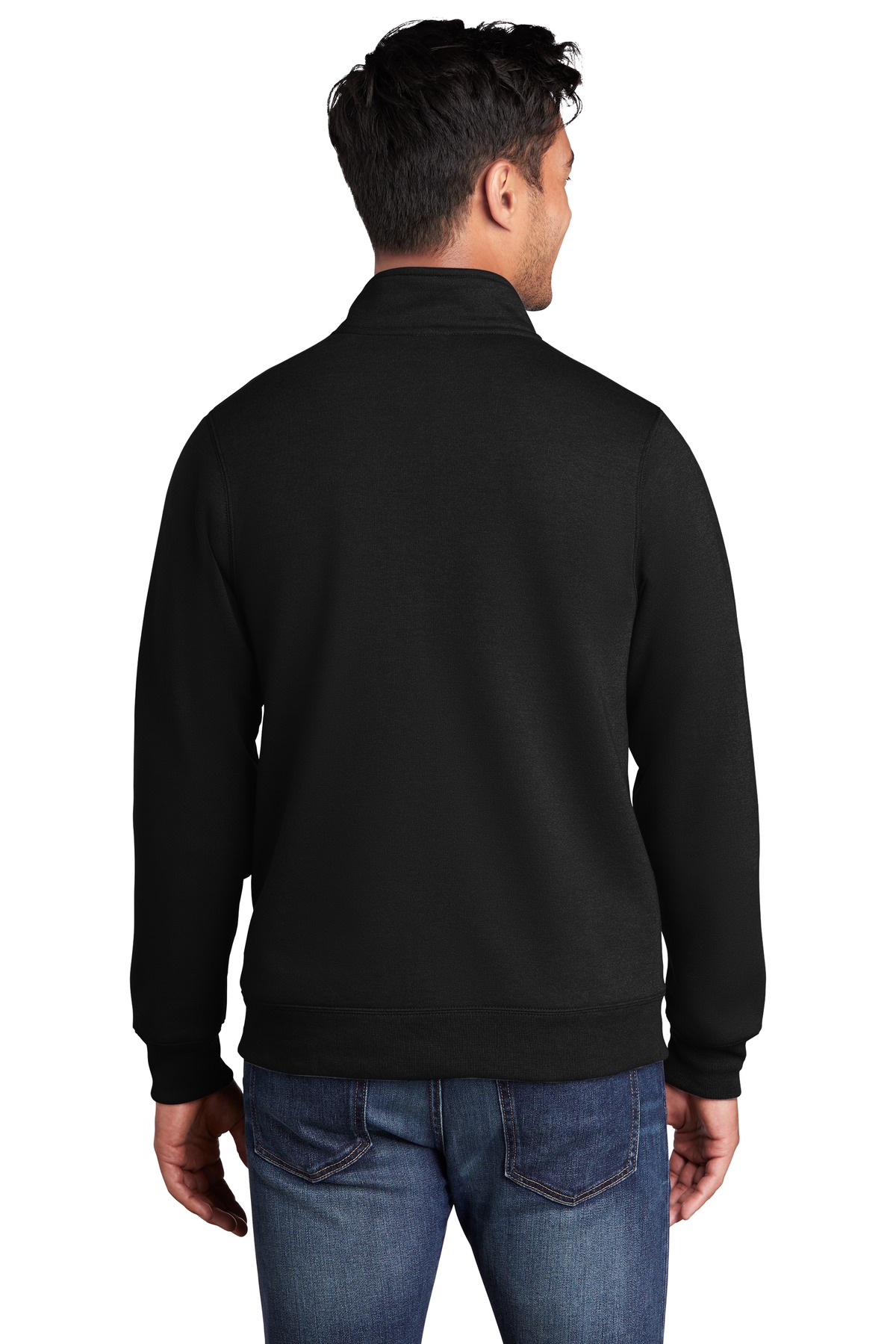 PC78FZ Port & Company Core Fleece Cadet Full-Zip Sweatshirt - Back Image