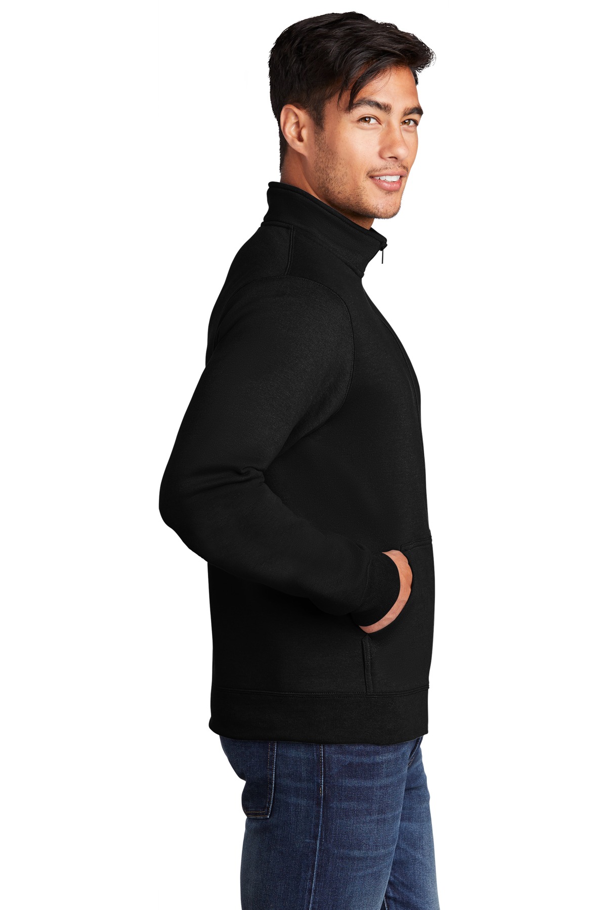 PC78FZ Port & Company Core Fleece Cadet Full-Zip Sweatshirt - Siide Image