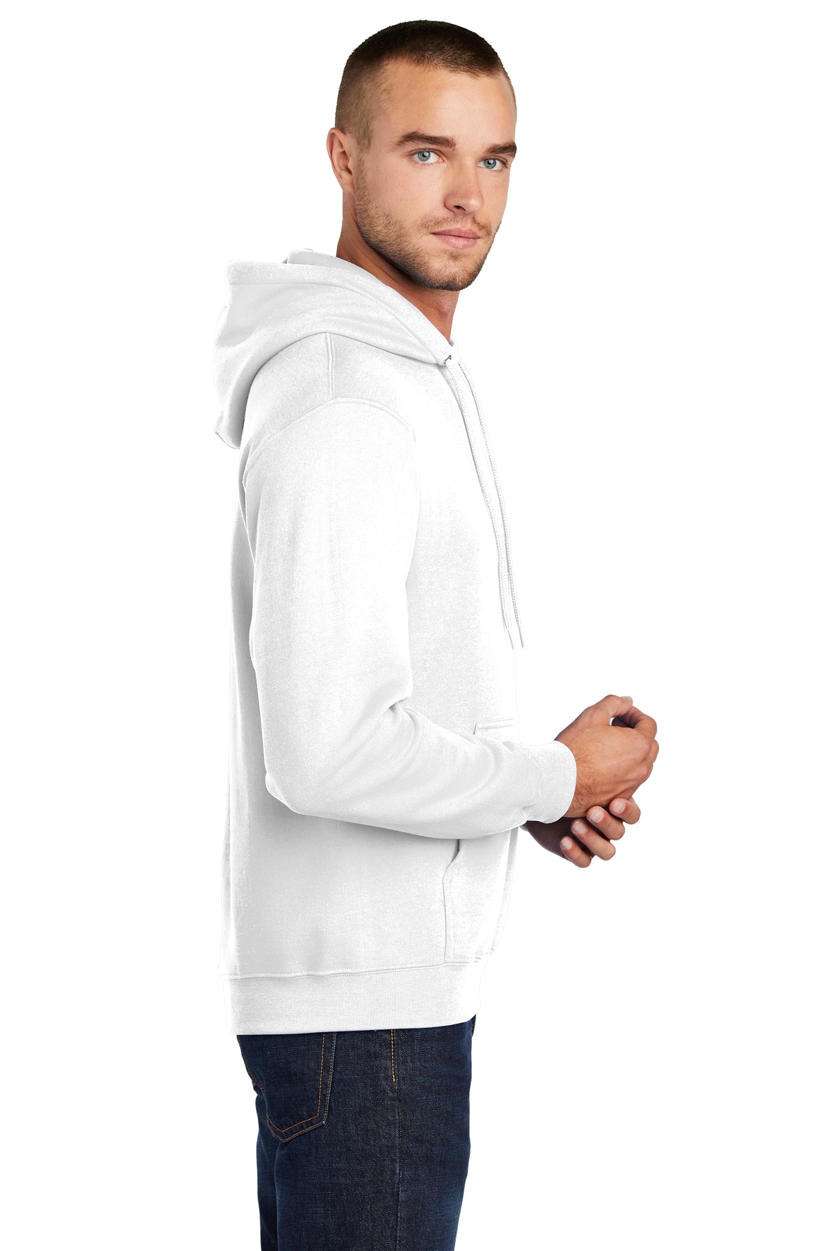 PC78HT Port & Company Tall Core Fleece Pullover Hooded Sweatshirt - Siide Image