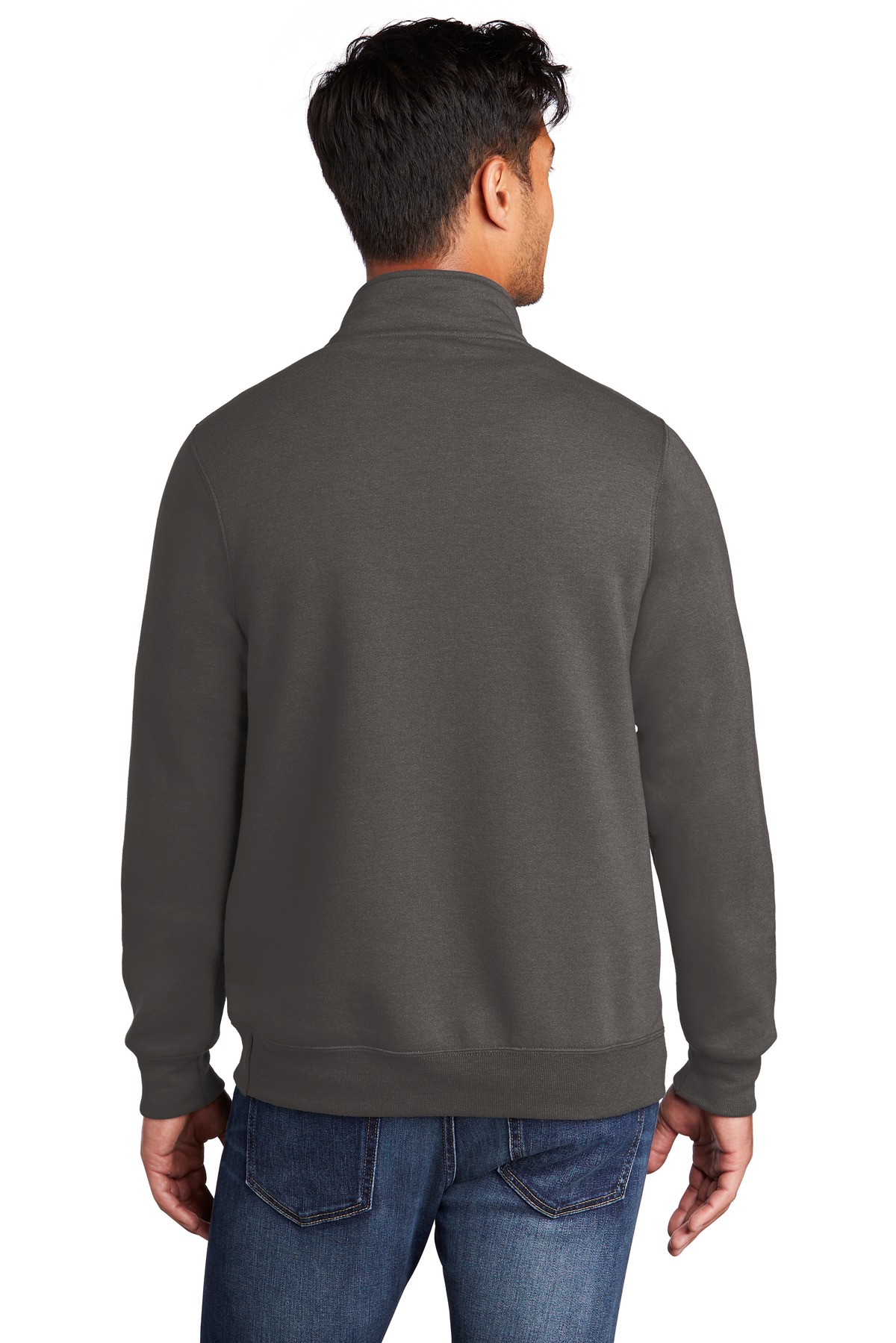 PC78Q Port & Company Core Fleece 1/4-Zip Pullover Sweatshirt - Back Image
