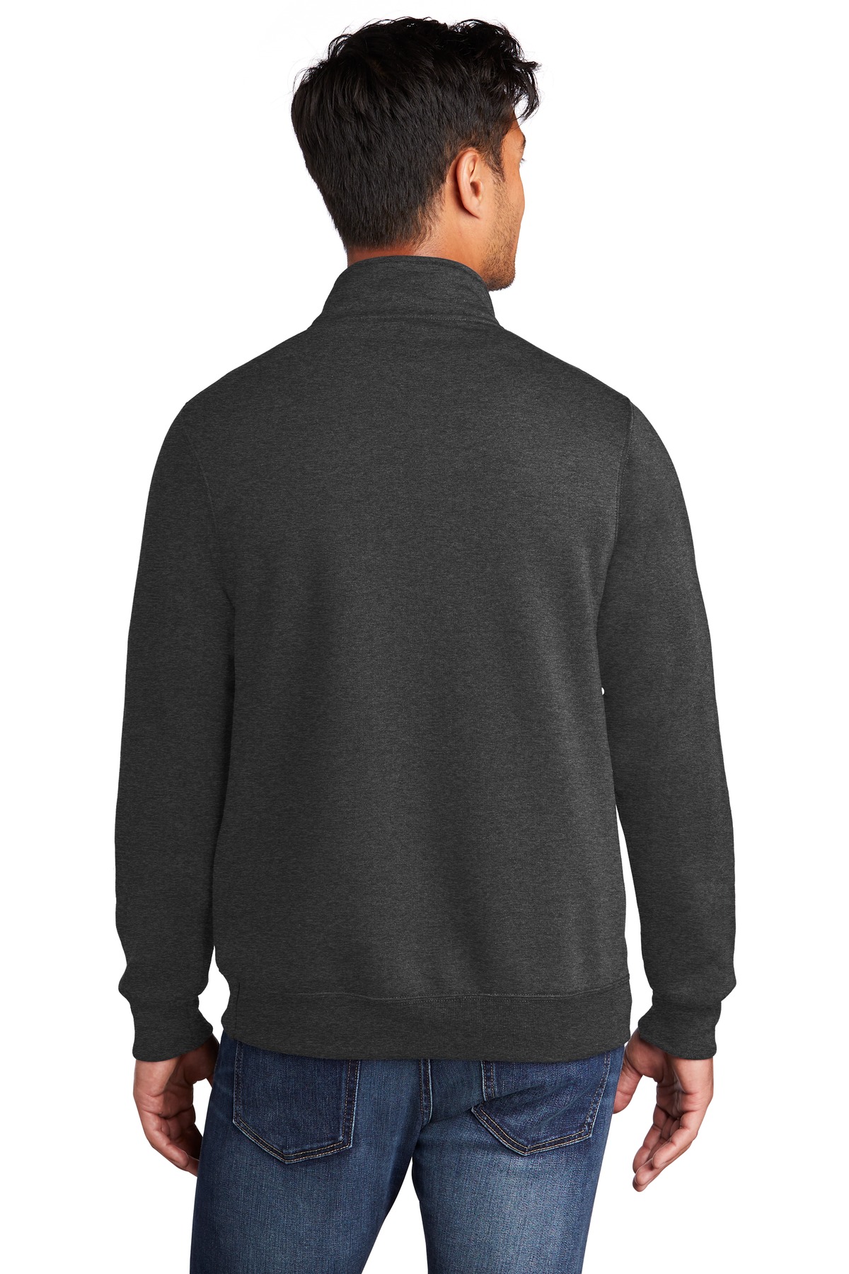 PC78Q Port & Company Core Fleece 1/4-Zip Pullover Sweatshirt - Back Image