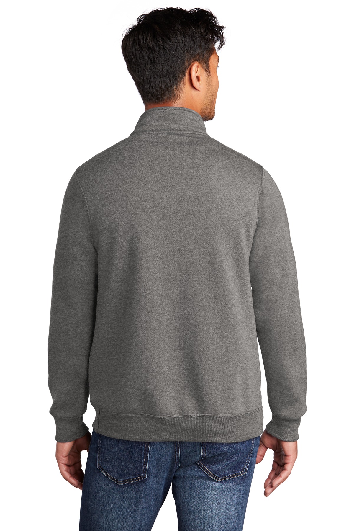 PC78Q Port & Company Core Fleece 1/4-Zip Pullover Sweatshirt - Back Image