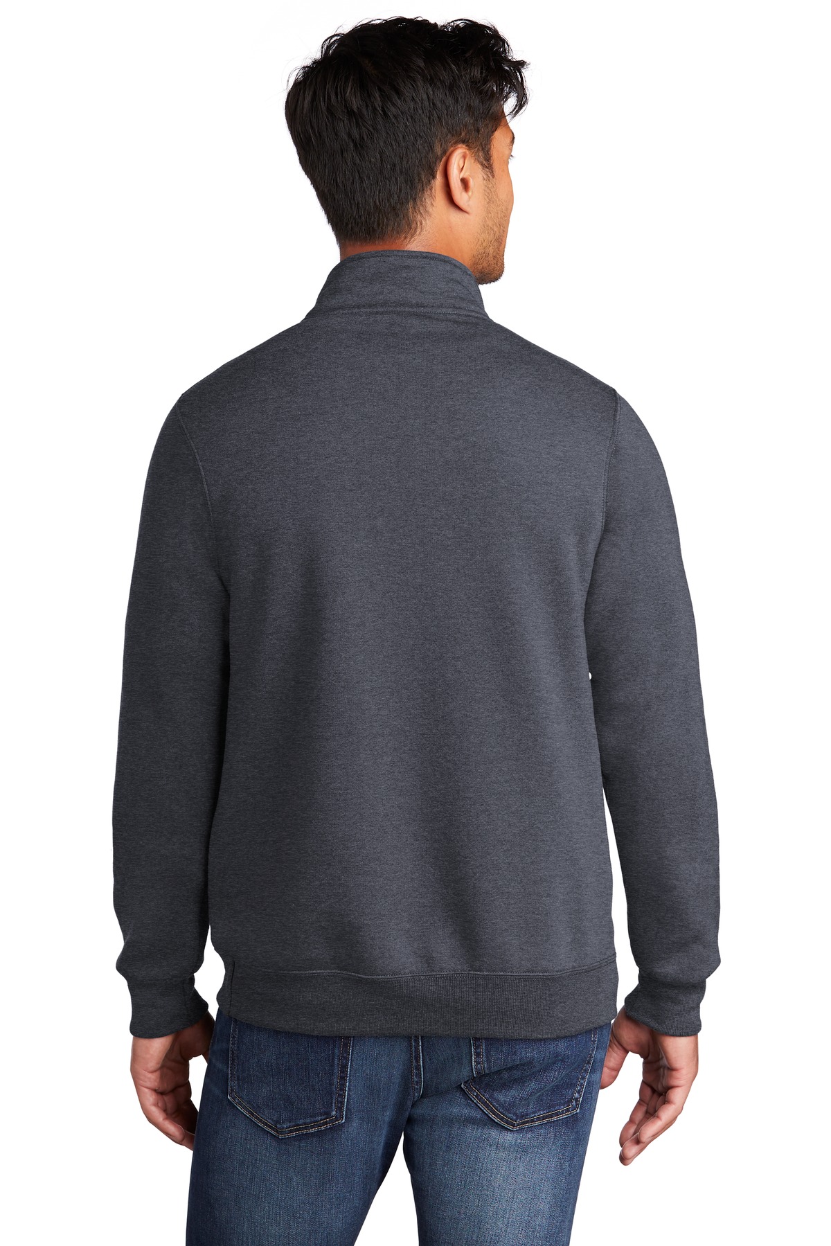 PC78Q Port & Company Core Fleece 1/4-Zip Pullover Sweatshirt - Back Image