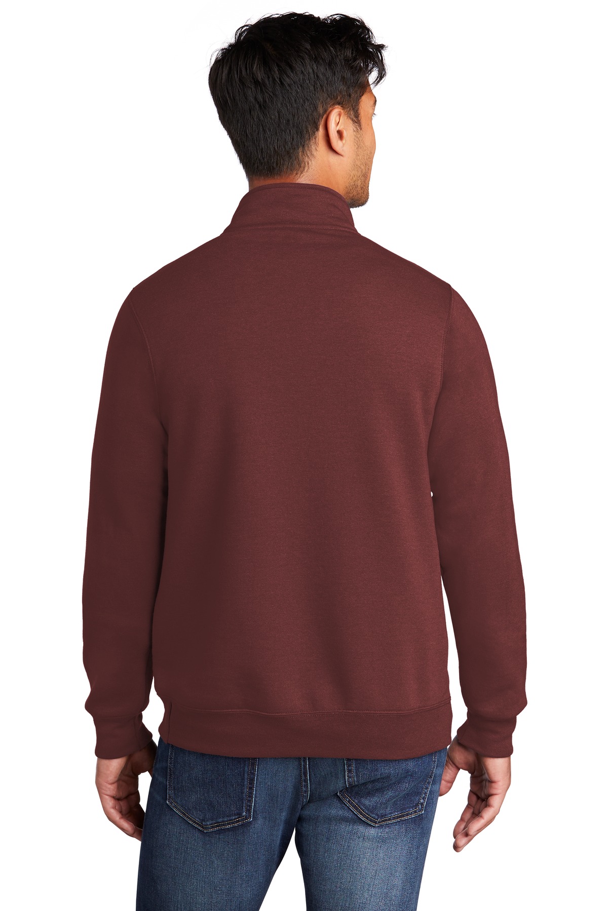 PC78Q Port & Company Core Fleece 1/4-Zip Pullover Sweatshirt - Back Image