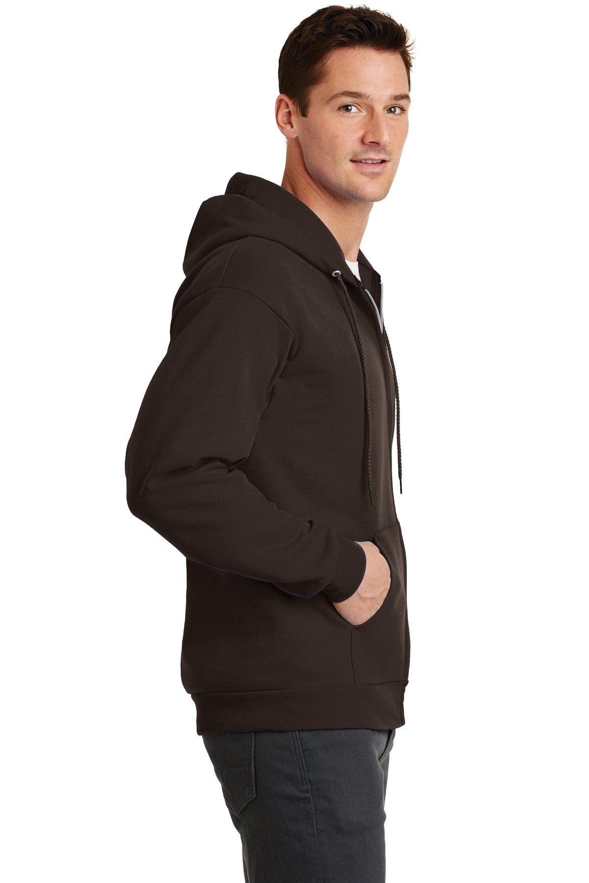 PC78ZH Port & Company - Core Fleece Full-Zip Hooded Sweatshirt - Siide Image