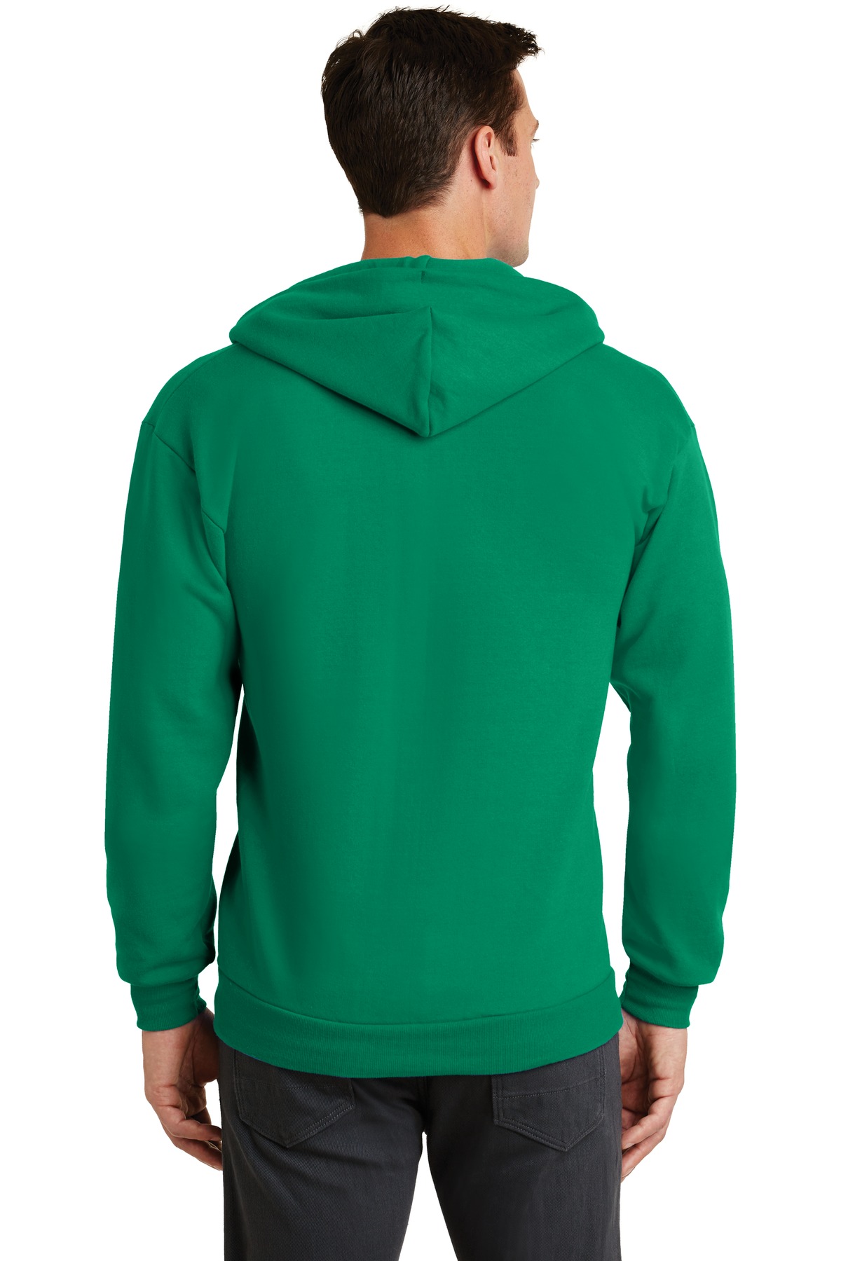 PC78ZH Port & Company - Core Fleece Full-Zip Hooded Sweatshirt. - Back Image