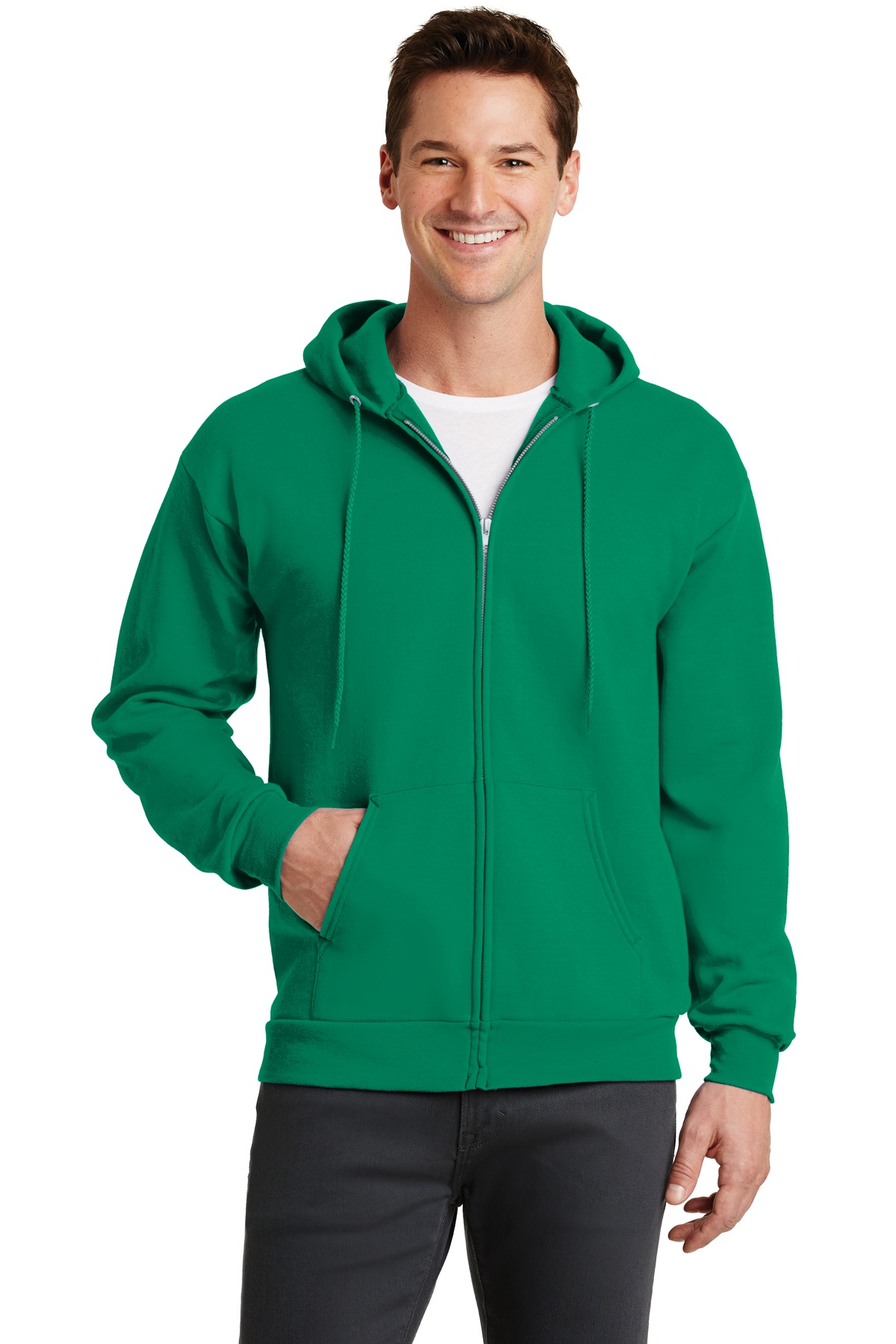 PC78ZH Port & Company - Core Fleece Full-Zip Hooded Sweatshirt.