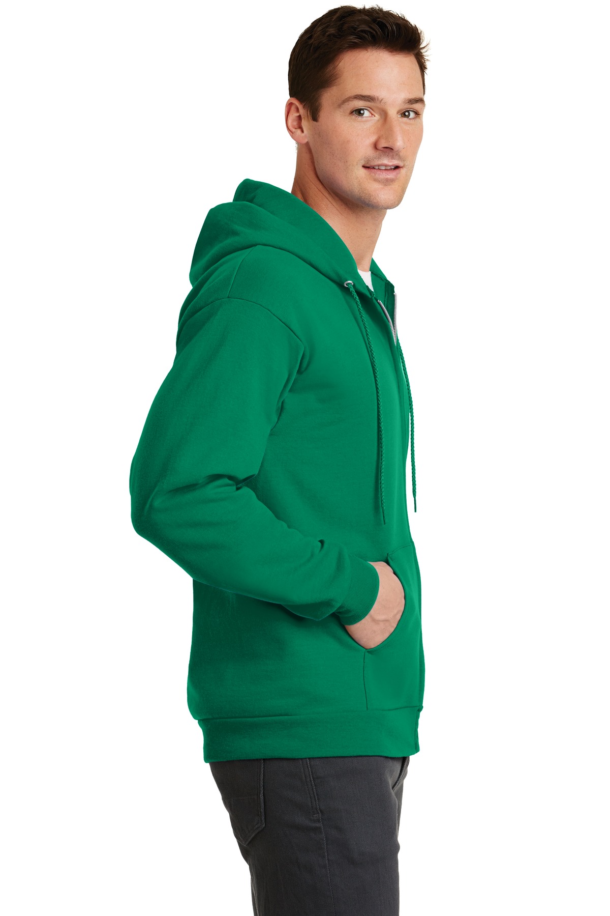 PC78ZH Port & Company - Core Fleece Full-Zip Hooded Sweatshirt. - Siide Image