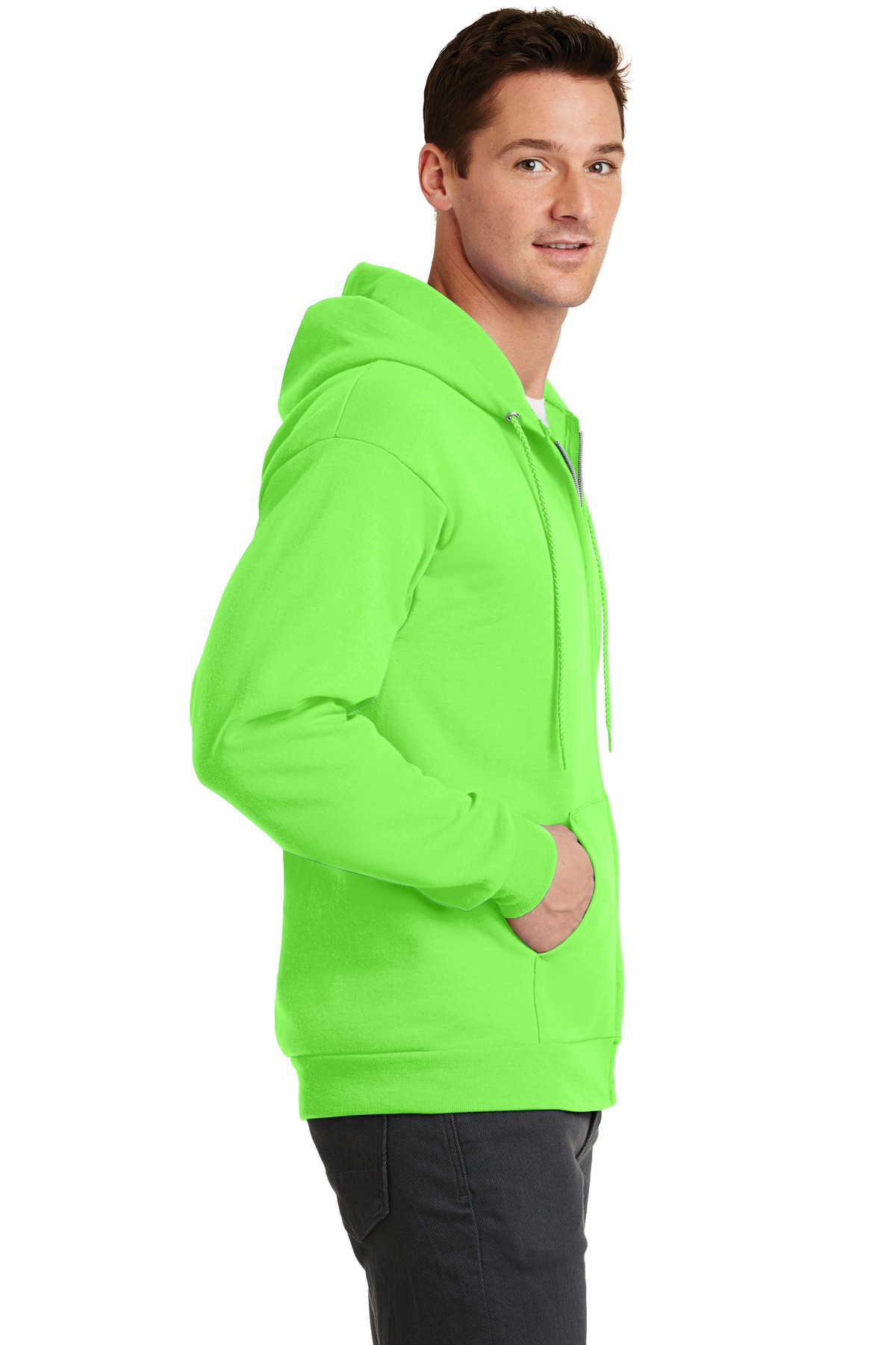PC78ZH Port & Company - Core Fleece Full-Zip Hooded Sweatshirt. - Siide Image