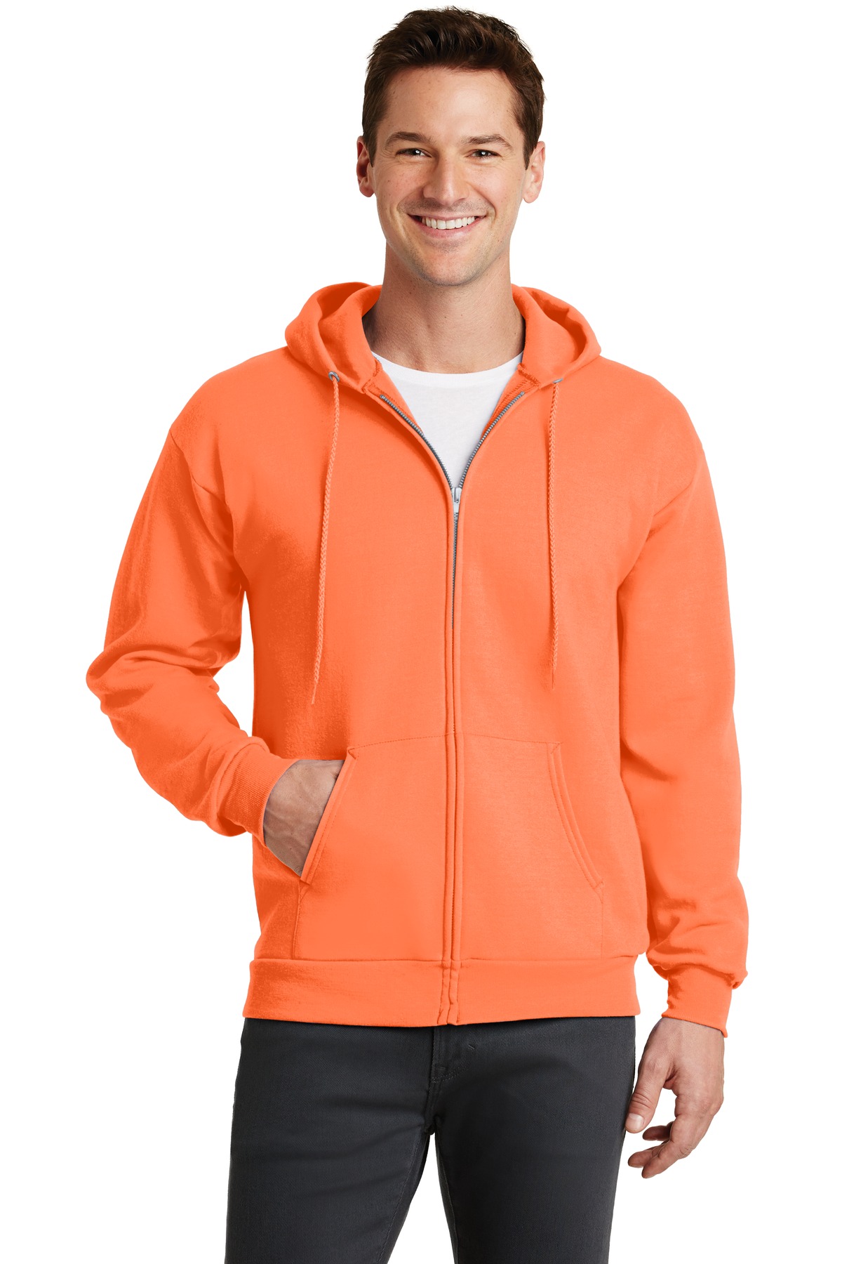 PC78ZH Port & Company Core Fleece Full-Zip Hooded Sweatshirt