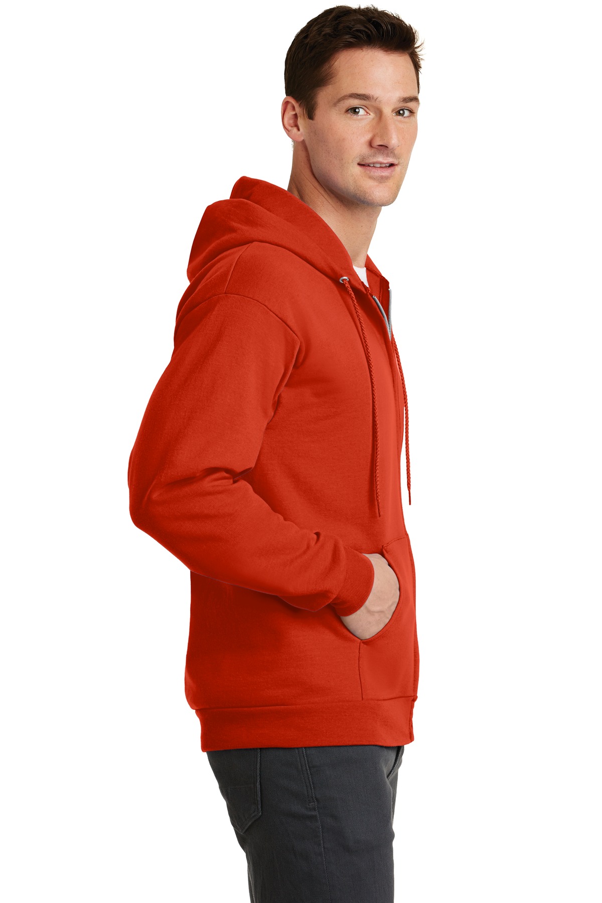 PC78ZH Port & Company - Core Fleece Full-Zip Hooded Sweatshirt. - Siide Image