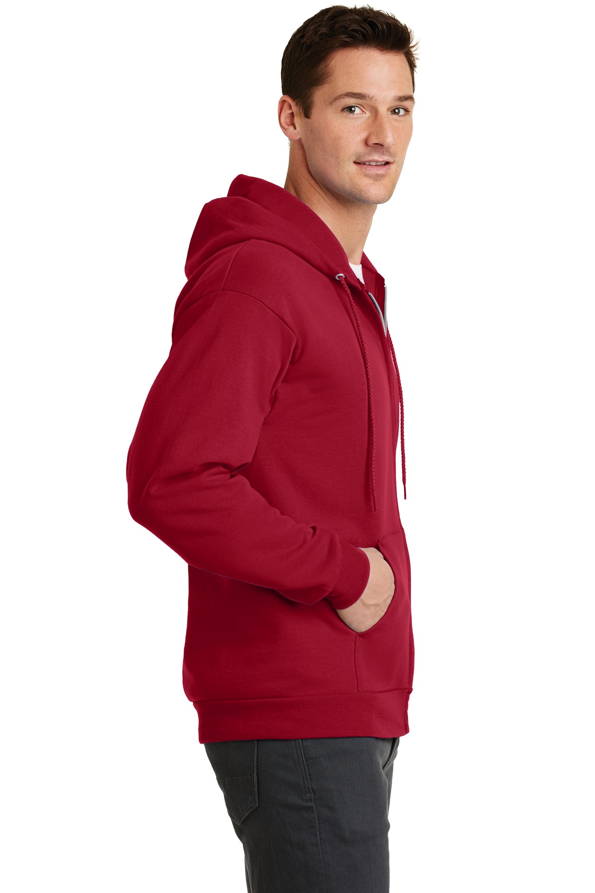 PC78ZH Port & Company Core Fleece Full-Zip Hooded Sweatshirt PC78ZH Port & Company Core Fleece Full-Zip Hooded Sweatshirt - Siide Image