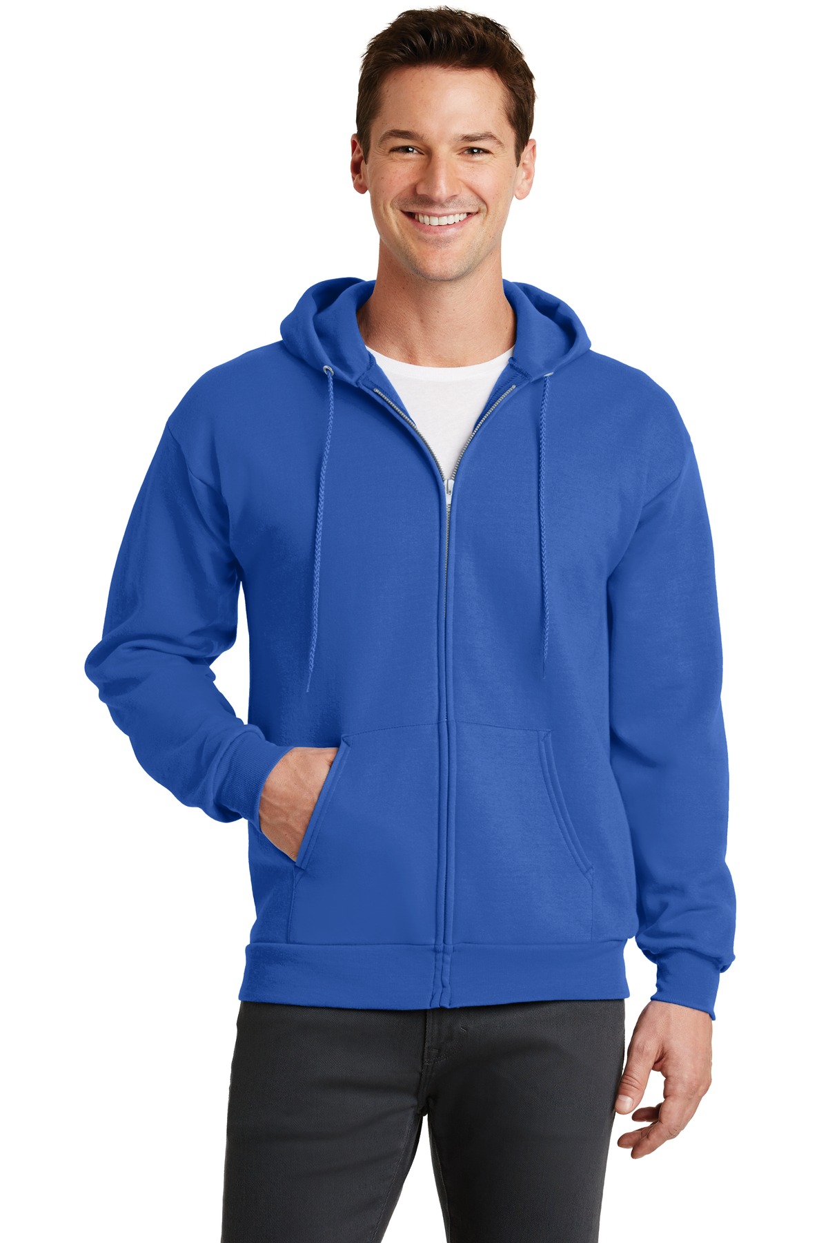 PC78ZH Port & Company Core Fleece Full-Zip Hooded Sweatshirt