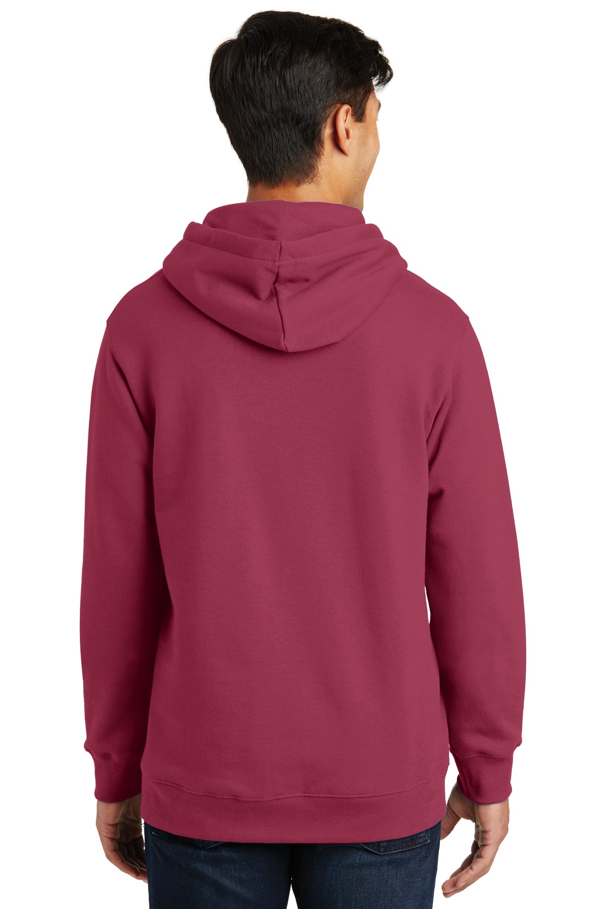 PC850H Port & Company Fan Favorite Fleece Pullover Hooded Sweatshirt. - Back Image