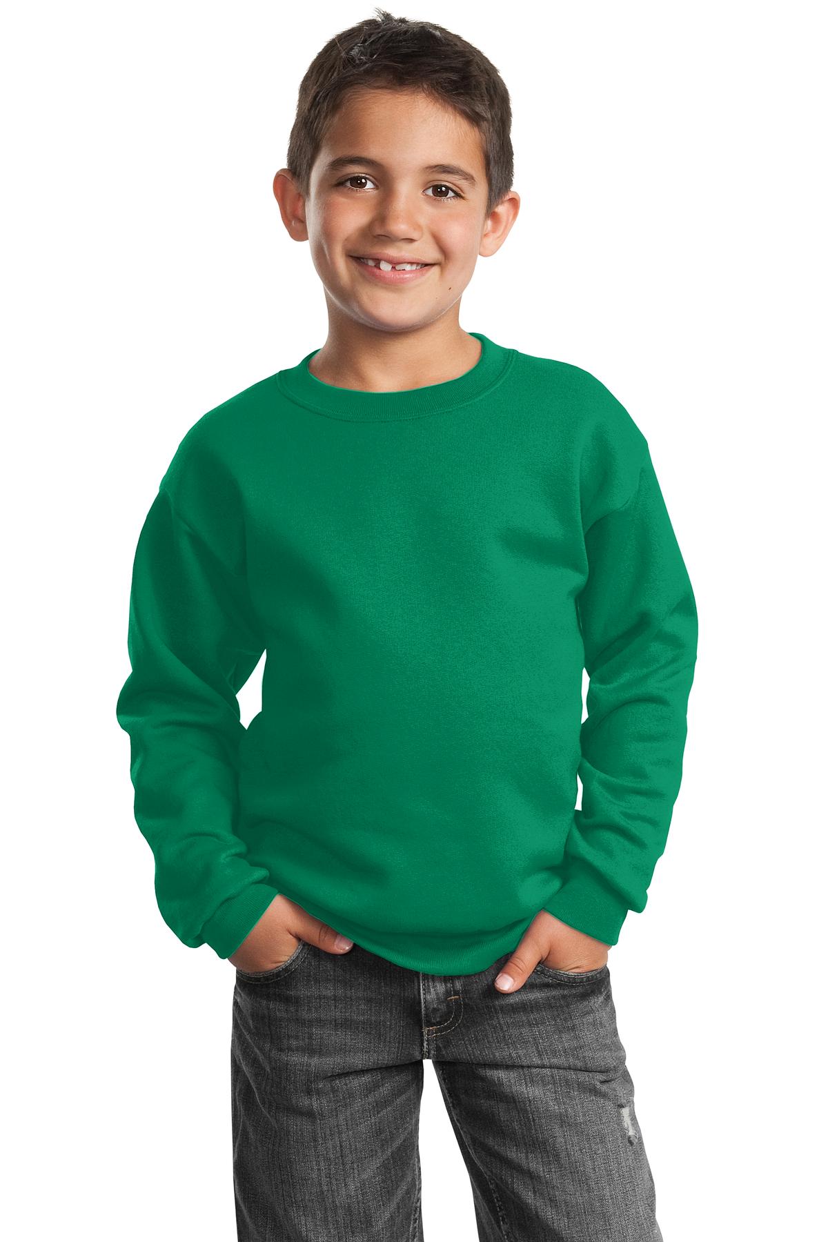 PC90Y Port & Company - Youth Core Fleece Crewneck Sweatshirt.