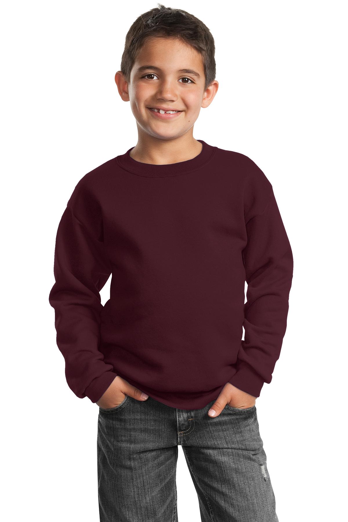 PC90Y Port & Company - Youth Core Fleece Crewneck Sweatshirt.