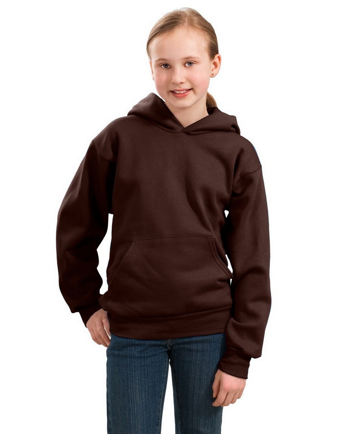 PC90YH Port & Company - Youth Core Fleece Pullover Hooded Sweatshirt.