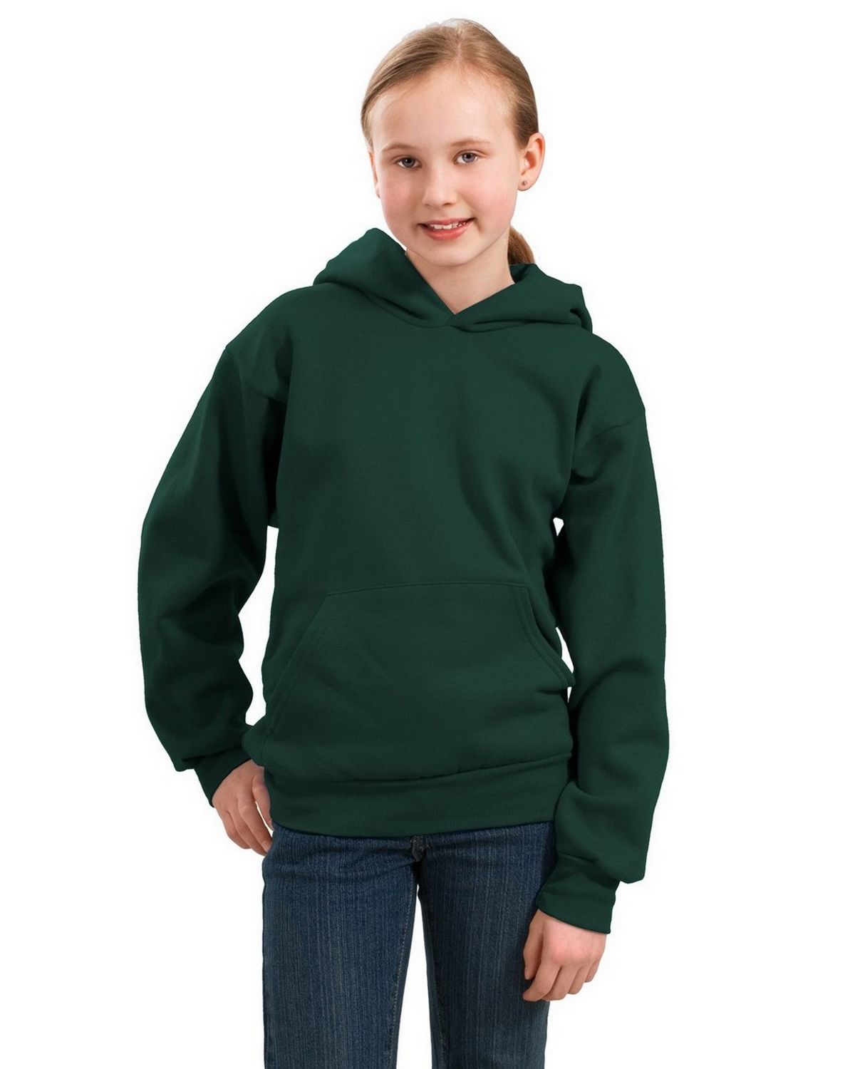 PC90YH Port & Company - Youth Core Fleece Pullover Hooded Sweatshirt.