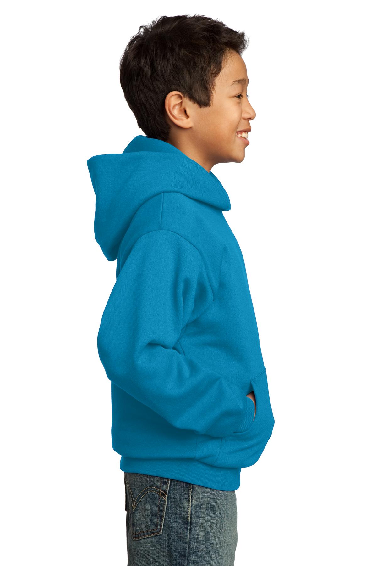 PC90YH Port & Company - Youth Core Fleece Pullover Hooded Sweatshirt. - Siide Image