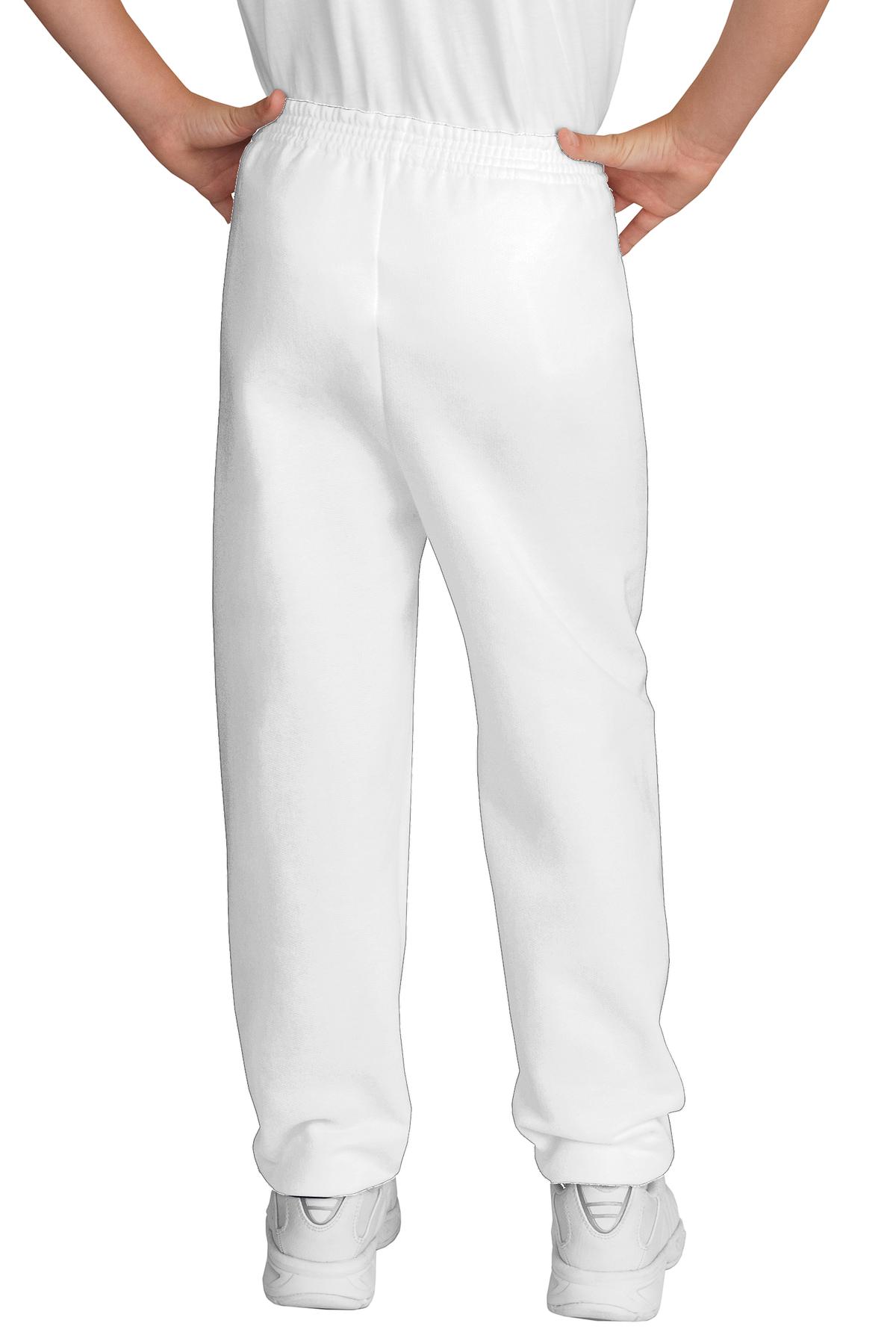 PC90YP Port & Company Youth Core Fleece Sweatpant - Back Image