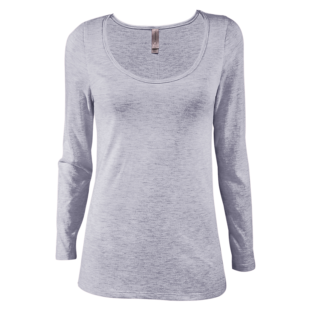 P507T Platinum Ladies Tri-Blend Long Sleeve Scoop Neck Tee P507T Platinum Ladies Tri-Blend Long Sleeve Scoop Neck Tee