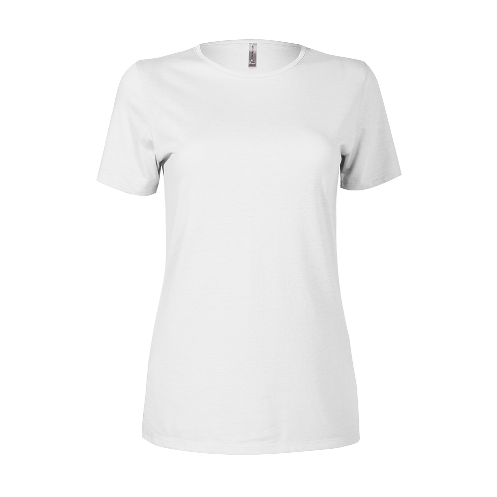 P513C Platinum Ladies CVC Short Sleeve Crew Neck Tee P513C Platinum Ladies CVC Short Sleeve Crew Neck Tee