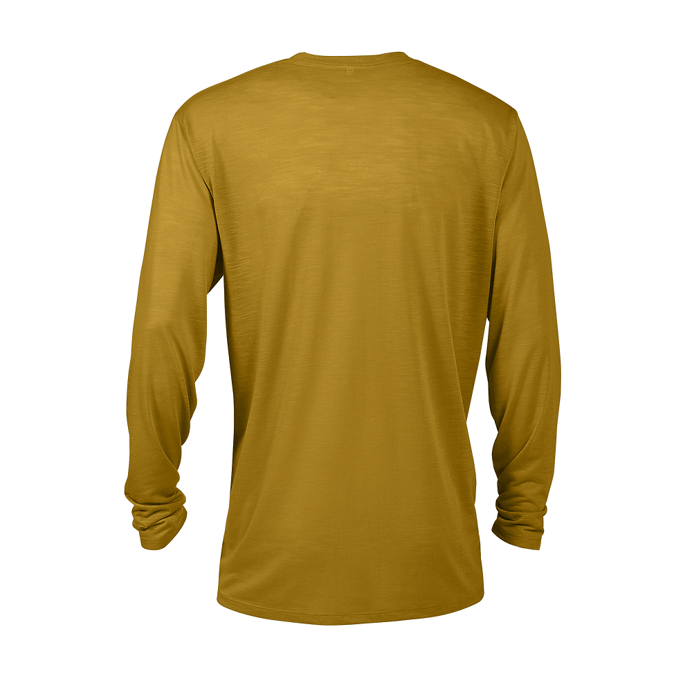 P603S Platinum Adult Slub Long Sleeve Crew Neck Tee - Back Image