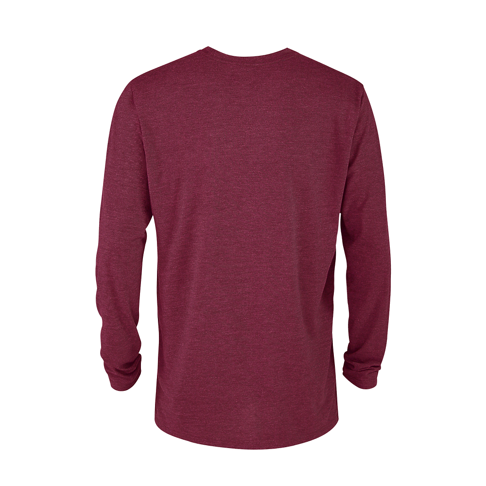 P603T Platinum Adult Tri-Blend Long Sleeve Crew Neck Tee - Back Image