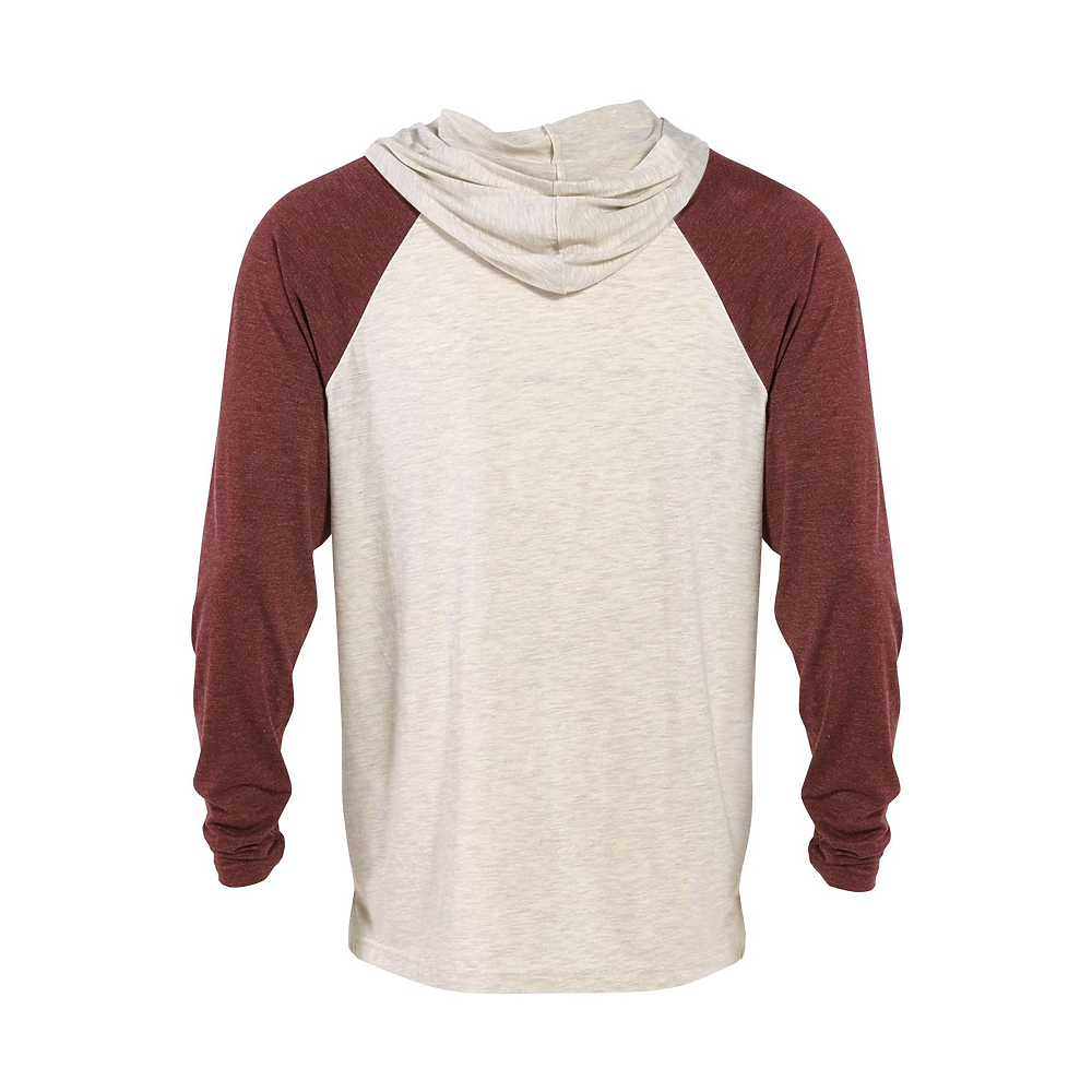 P909T Platinum Adult Tri-Blend Raglan Hoodie - Back Image