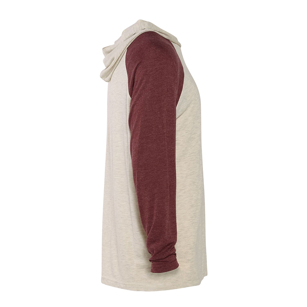 P909T Platinum Adult Tri-Blend Raglan Hoodie - Siide Image
