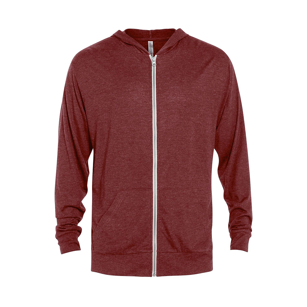 P910T Platinum Adult Tri-Blend Full Zip Hoodie Zoom Image