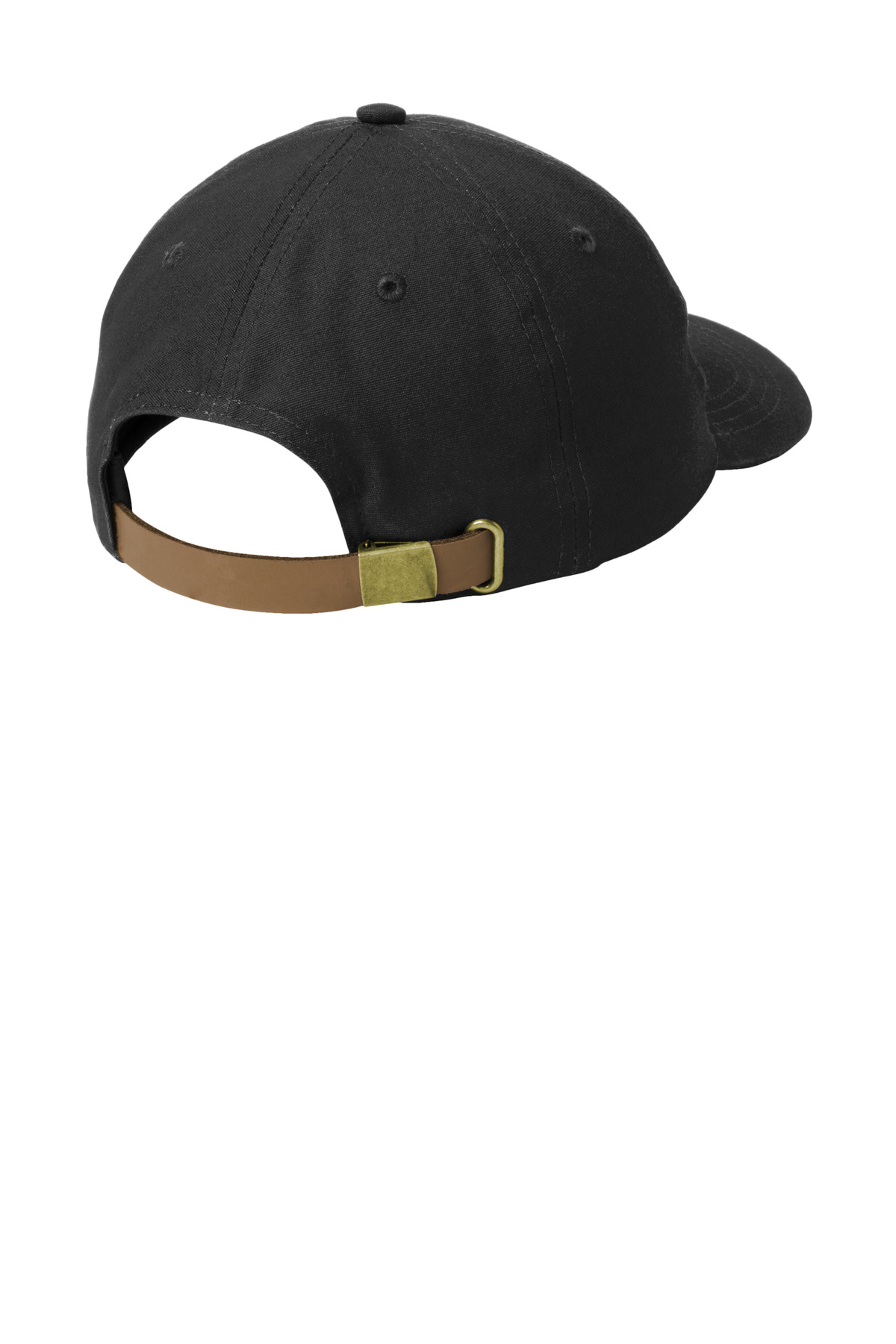C963 Port Authority Leather Strap Cap - Back Image