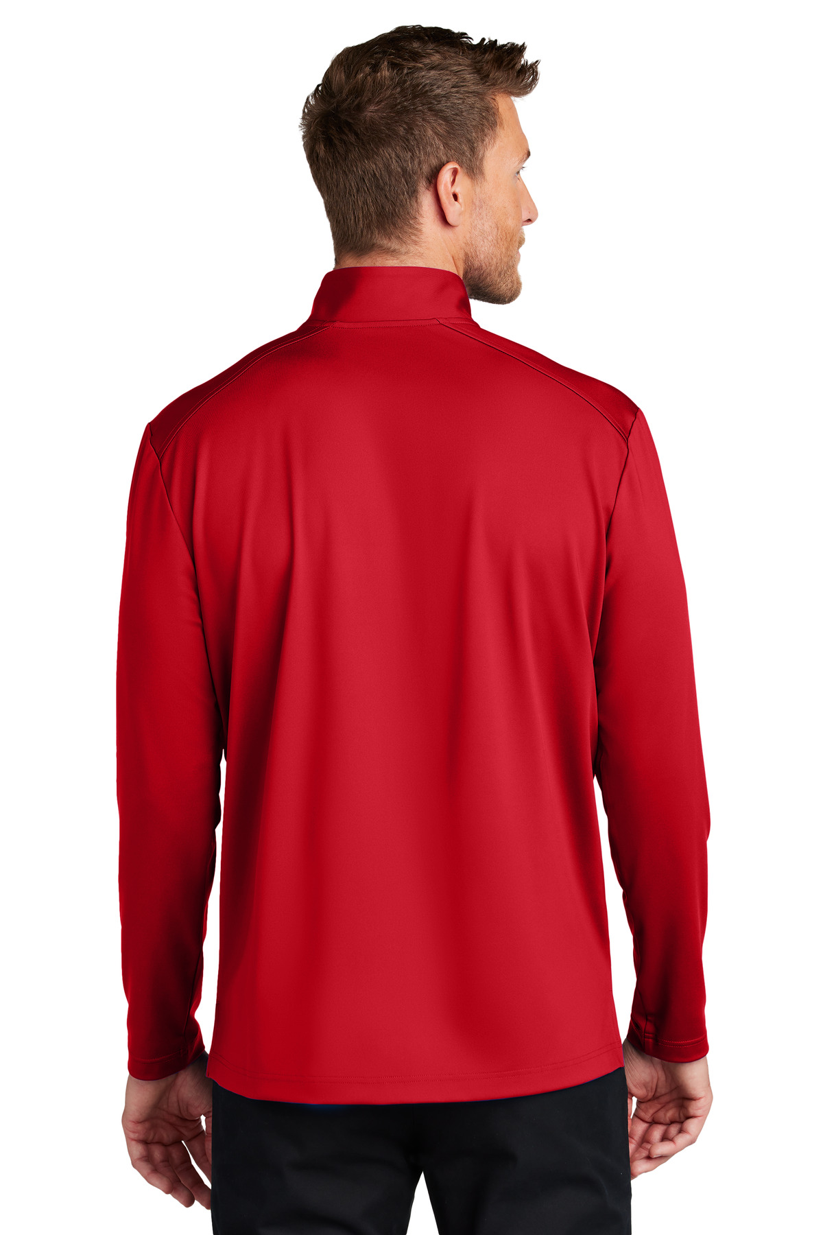 K880 Port Authority C-FREE Double Knit 1/4-Zip - Back Image