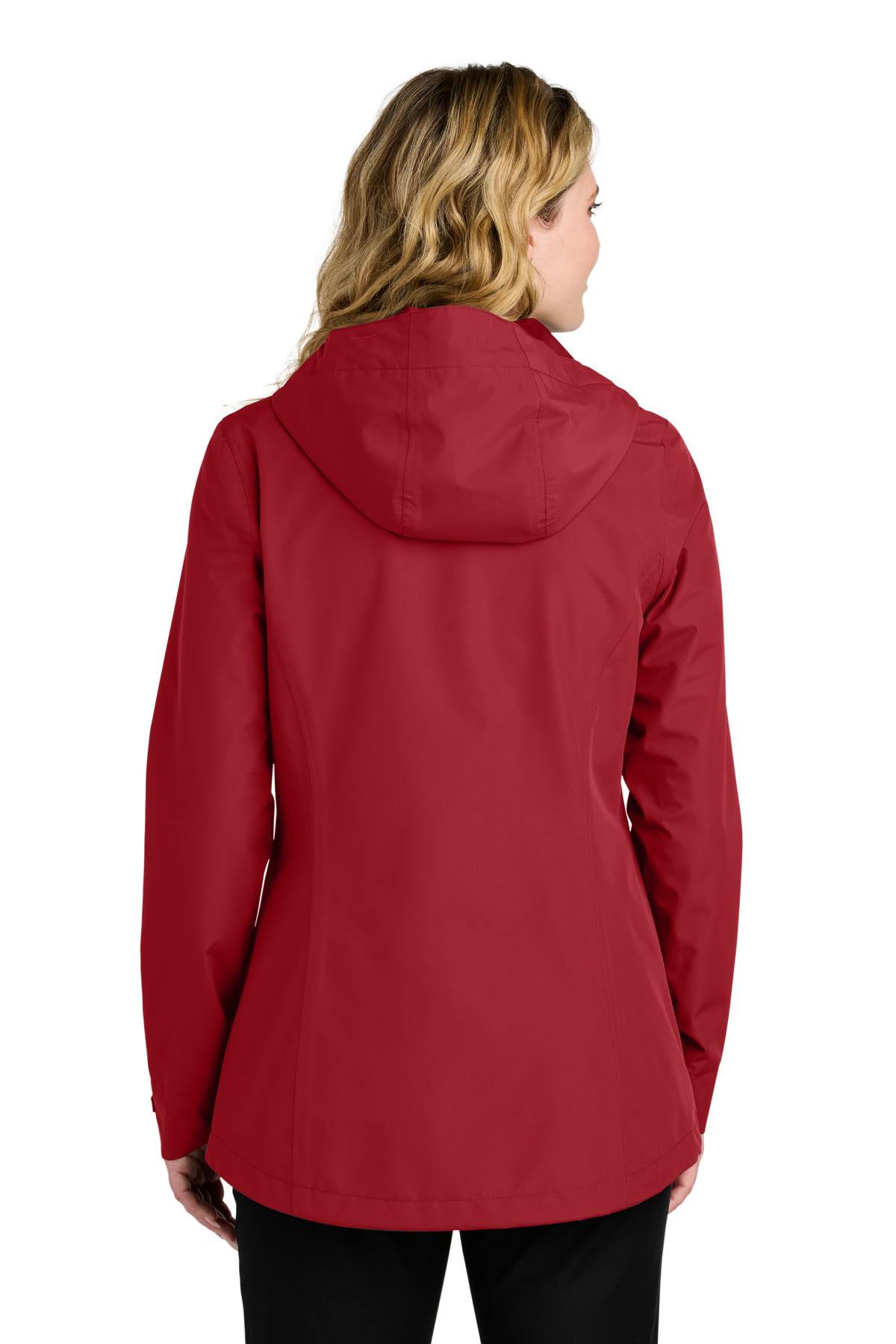 L714 Port Authority Womens C-FREE Rain Jacket - Back Image