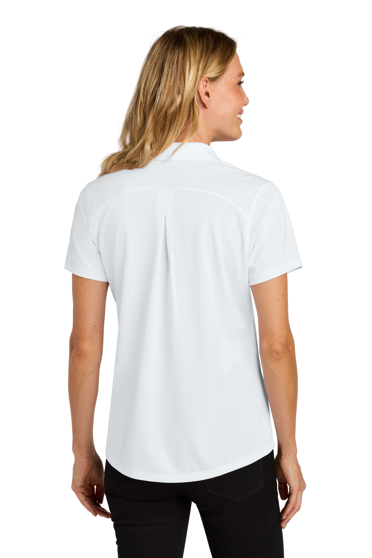 LK240 Port Authority Womens Wearever Performance Pique Polo - Back Image