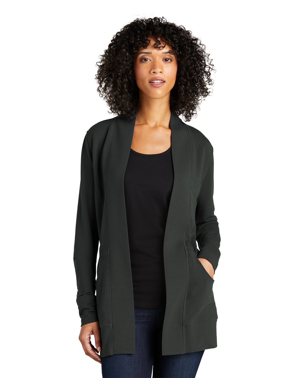LK825 Port Authority Ladies Microterry Cardigan
