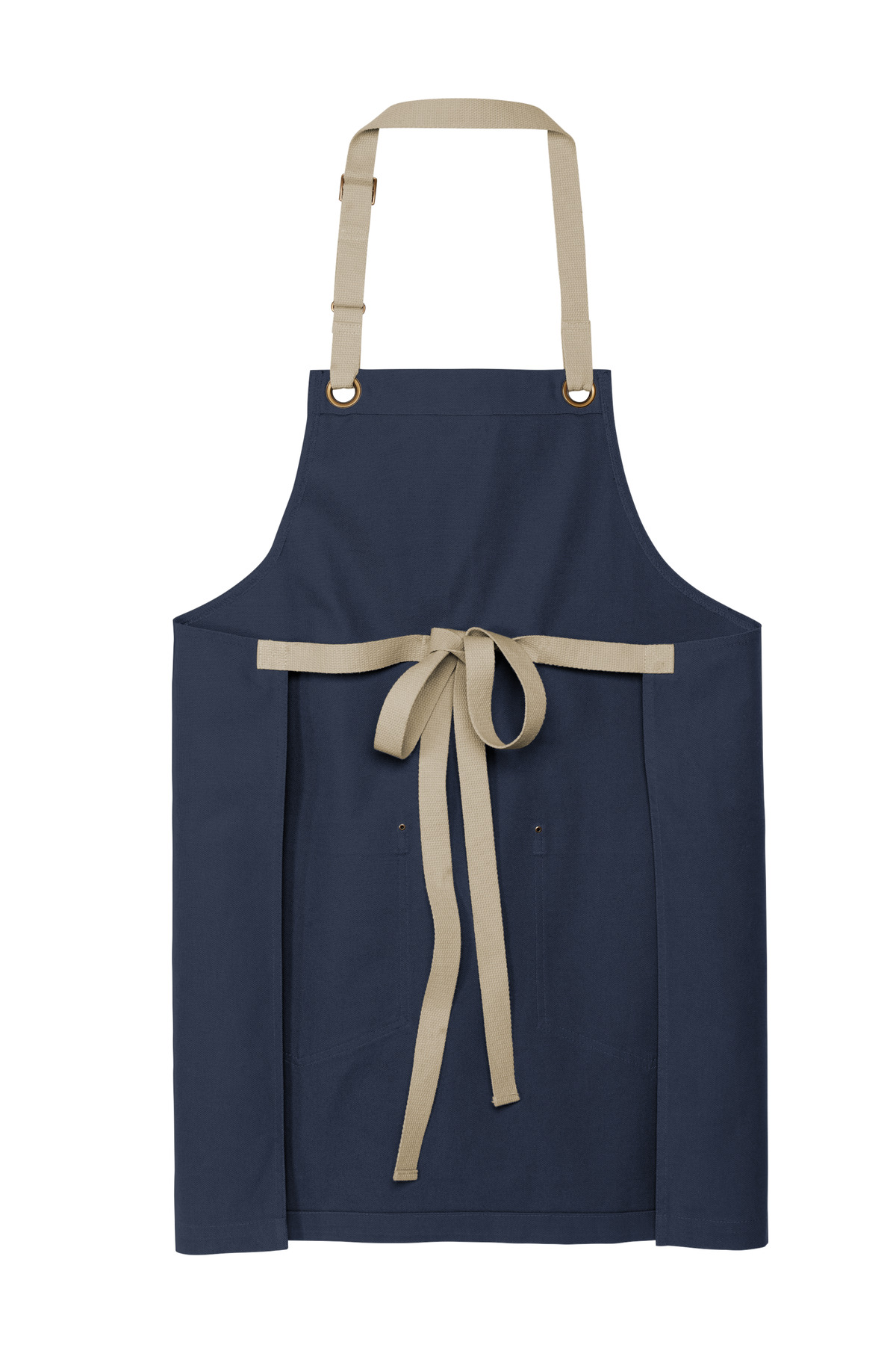 A815 Port Authority Canvas Full-Length Two-Pocket Apron - Back Image