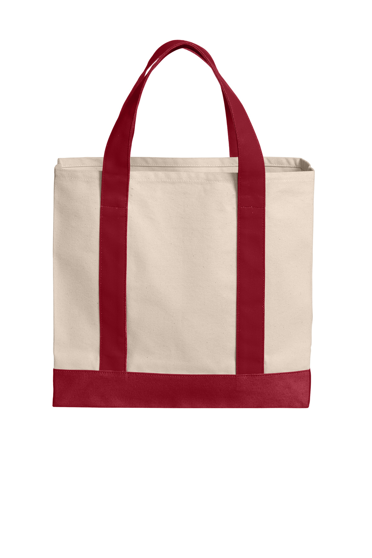 BG429 Port Authority  Cotton Canvas Two-Tone Tote - Back Image