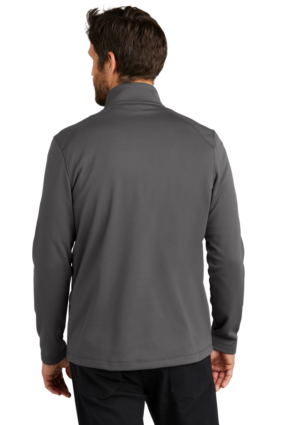 F804 Port Authority Smooth Fleece 1/4-Zip F804 Port Authority Smooth Fleece 1/4-Zip - Back Image