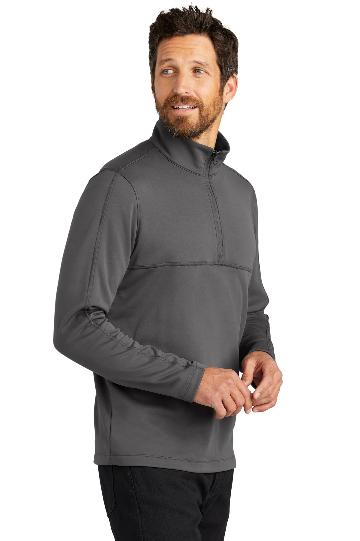 F804 Port Authority Smooth Fleece 1/4-Zip F804 Port Authority Smooth Fleece 1/4-Zip - Siide Image