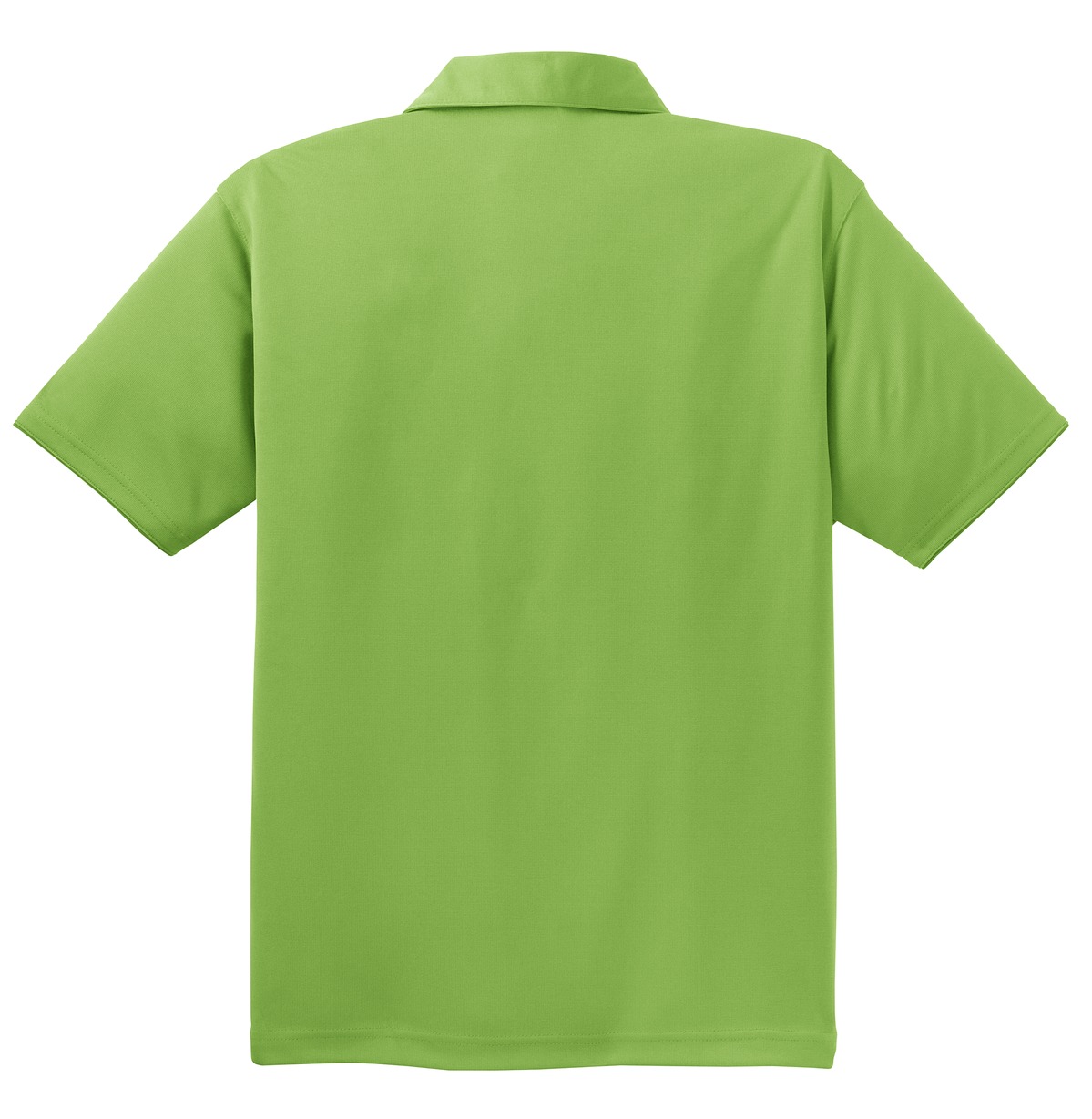 K498 Port Authority  Poly-Charcoal Birdseye Jacquard Polo - Back Image