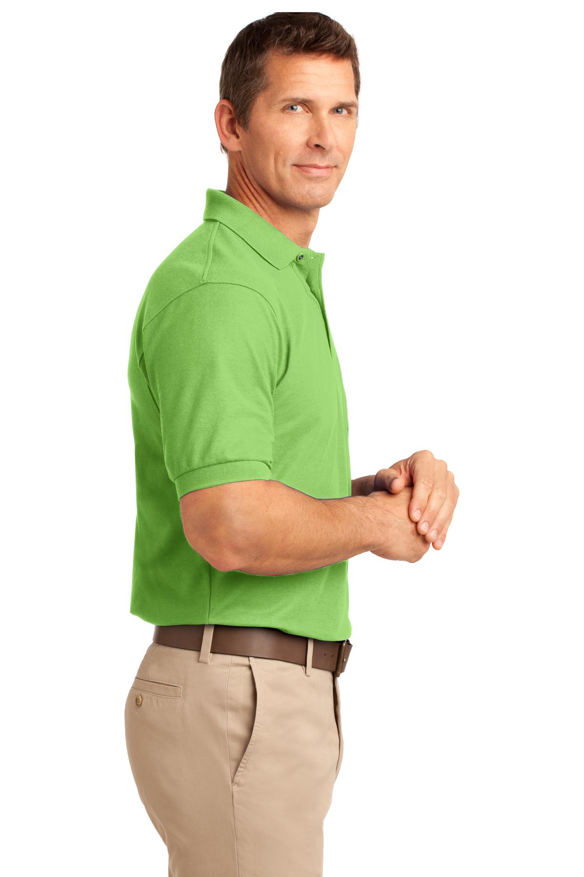 K500P Port Authority Silk Touch Polo with Pocket. - Siide Image