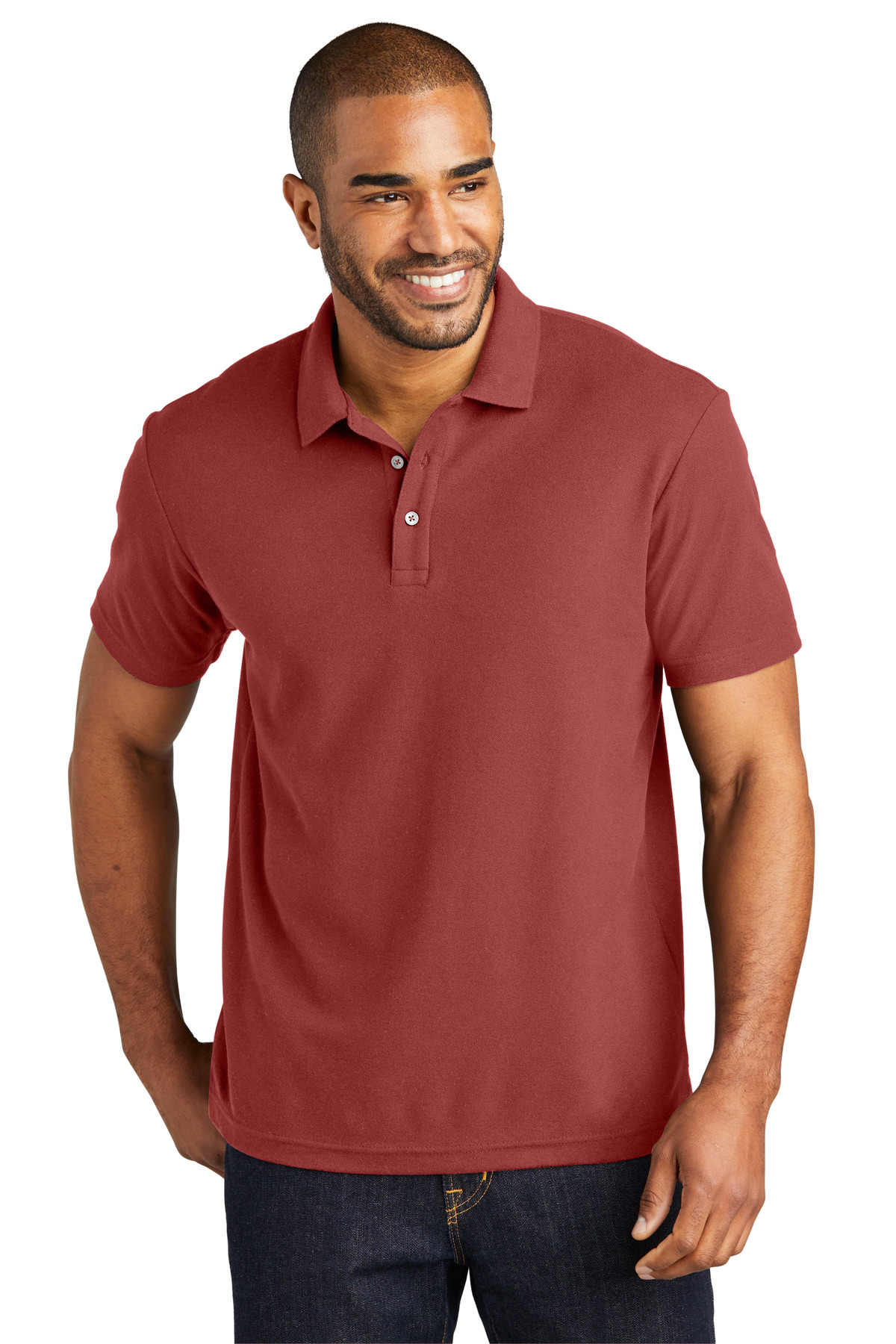 K867 Port Authority  C-FREE Cotton Blend Pique Polo