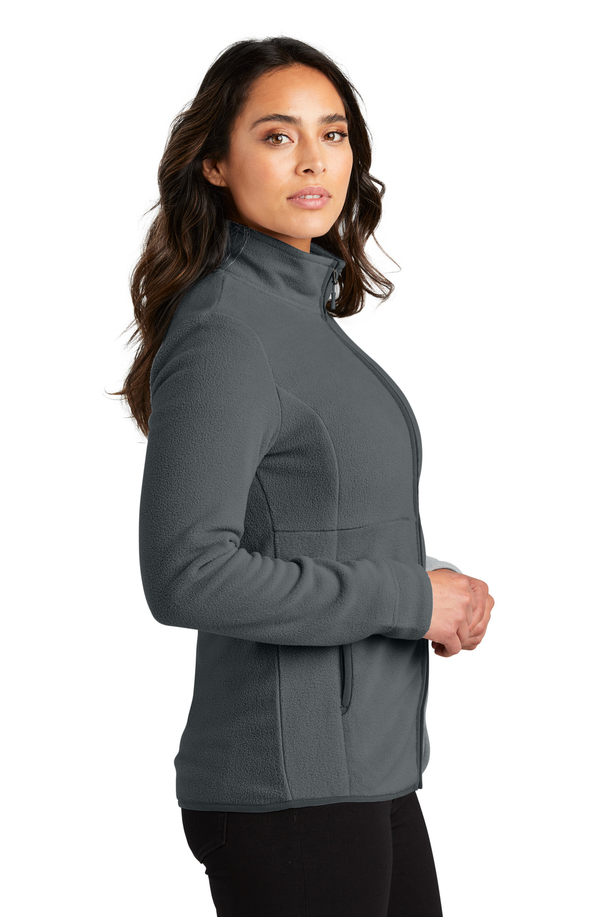 L110 Port Authority  Ladies Connection Fleece Jacket - Siide Image