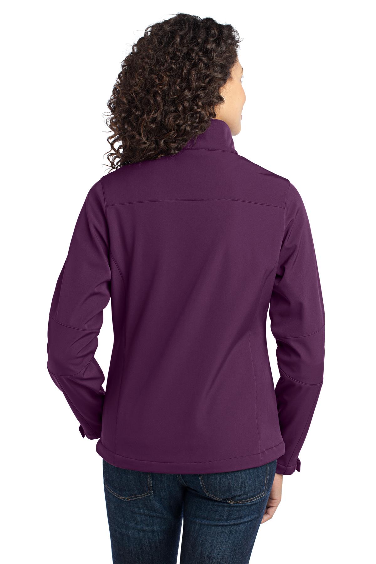 L316 Port Authority  Ladies Traverse Soft Shell Jacket. - Back Image