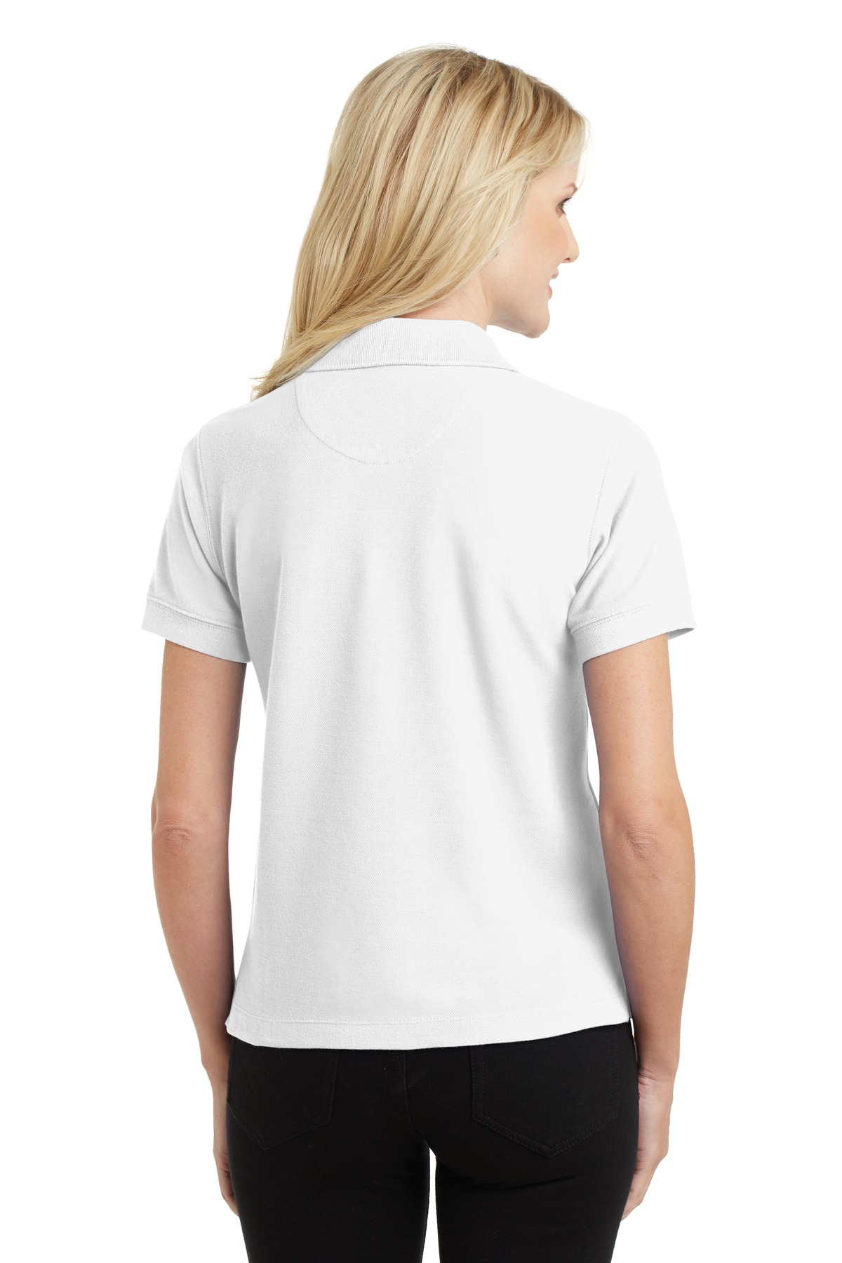 L448 Port Authority Ladies 100% Pima Cotton Polo L448 Port Authority Ladies 100% Pima Cotton Polo - Back Image